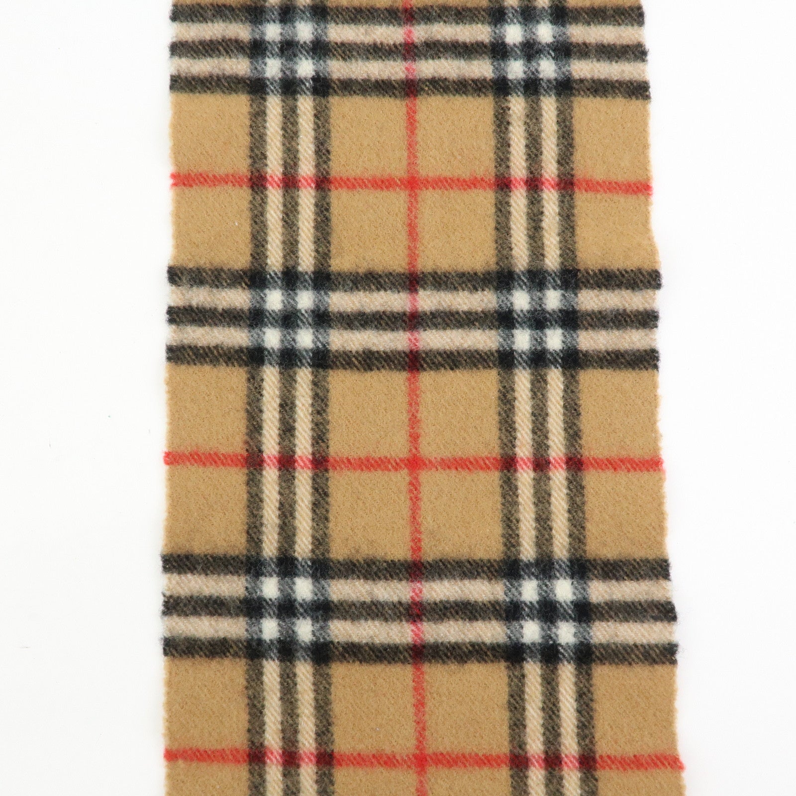 BURBERRY Nova Plaid Wool 100% Scarf Shawl Beige Black Red