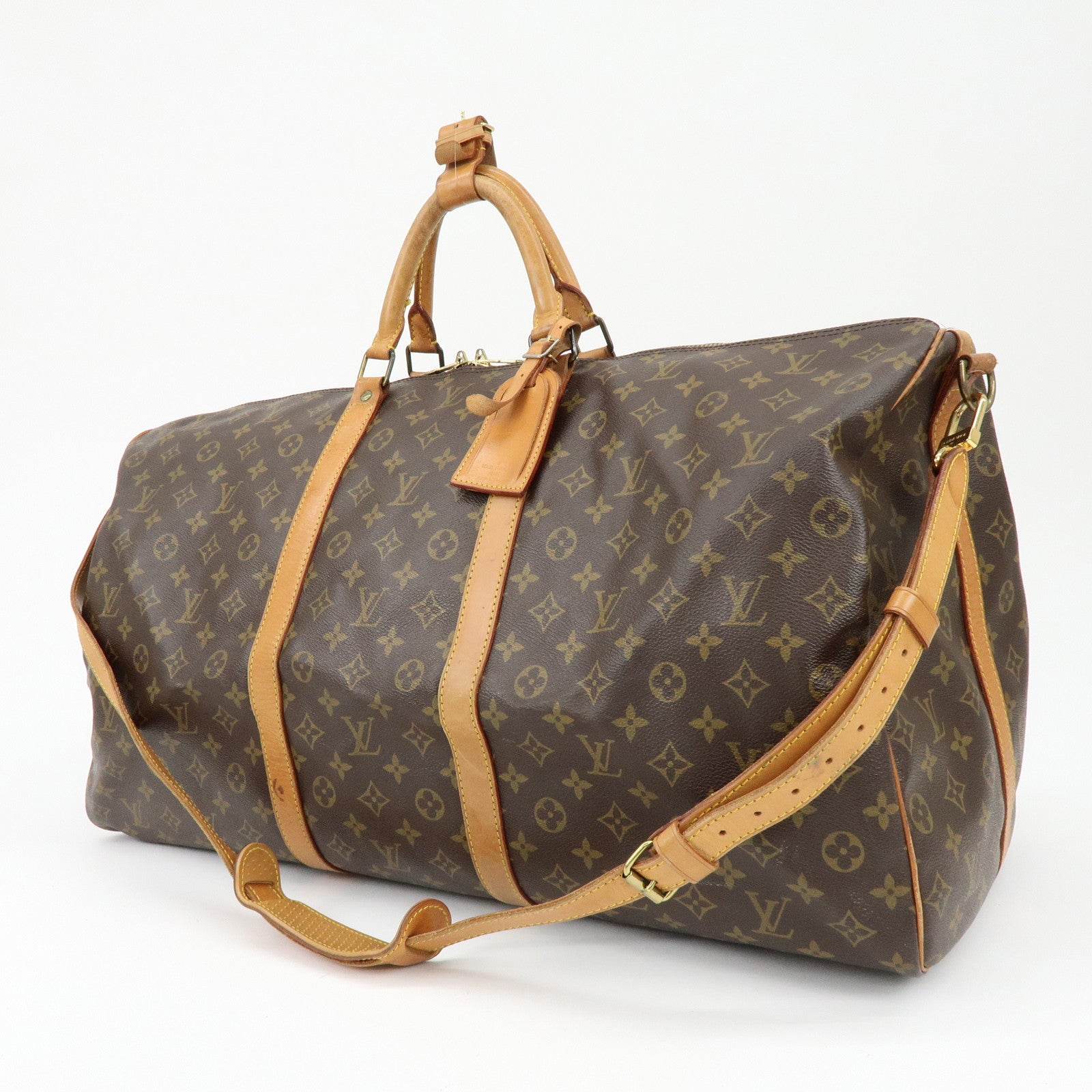 Louis Vuitton Monogram Keep All Bandouliere 60 Boston Bag M41412