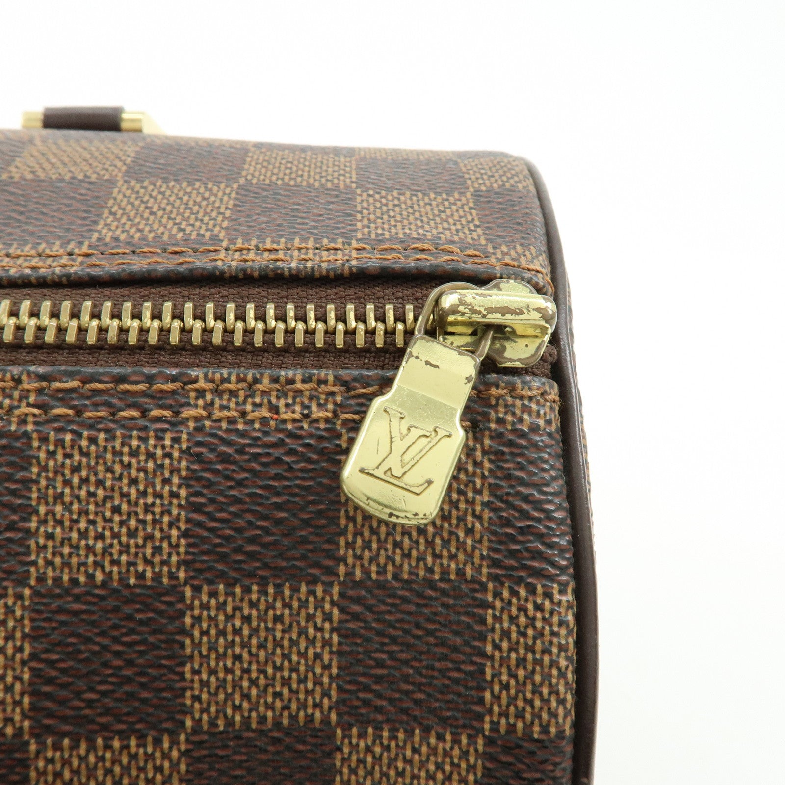 Louis Vuitton Damier Ebene Papillon 30 Hand Bag Brown N51303