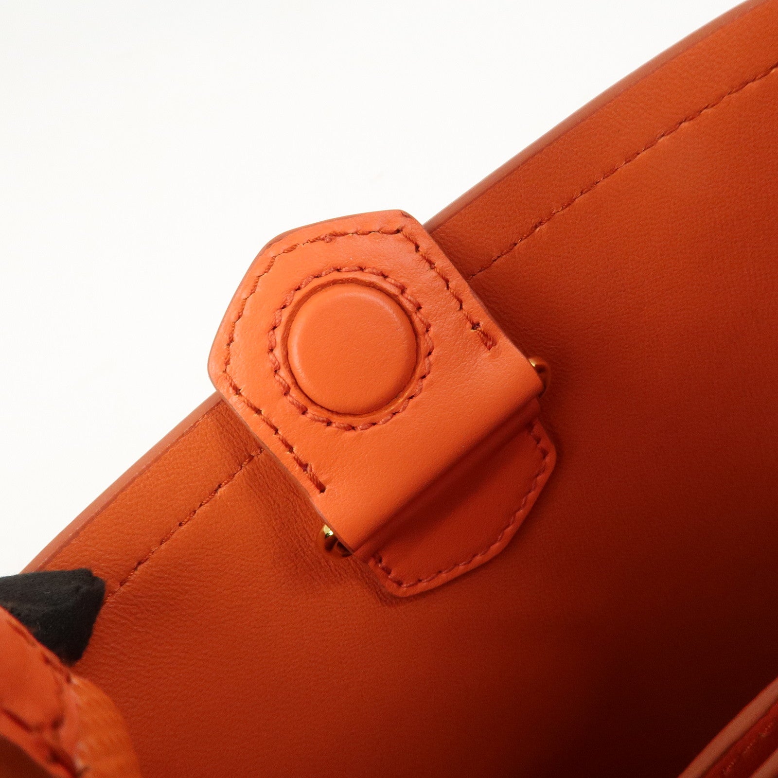 PRADA Panier 2Way Bag Hand Bag Shoulder Bag Orange 1BA217