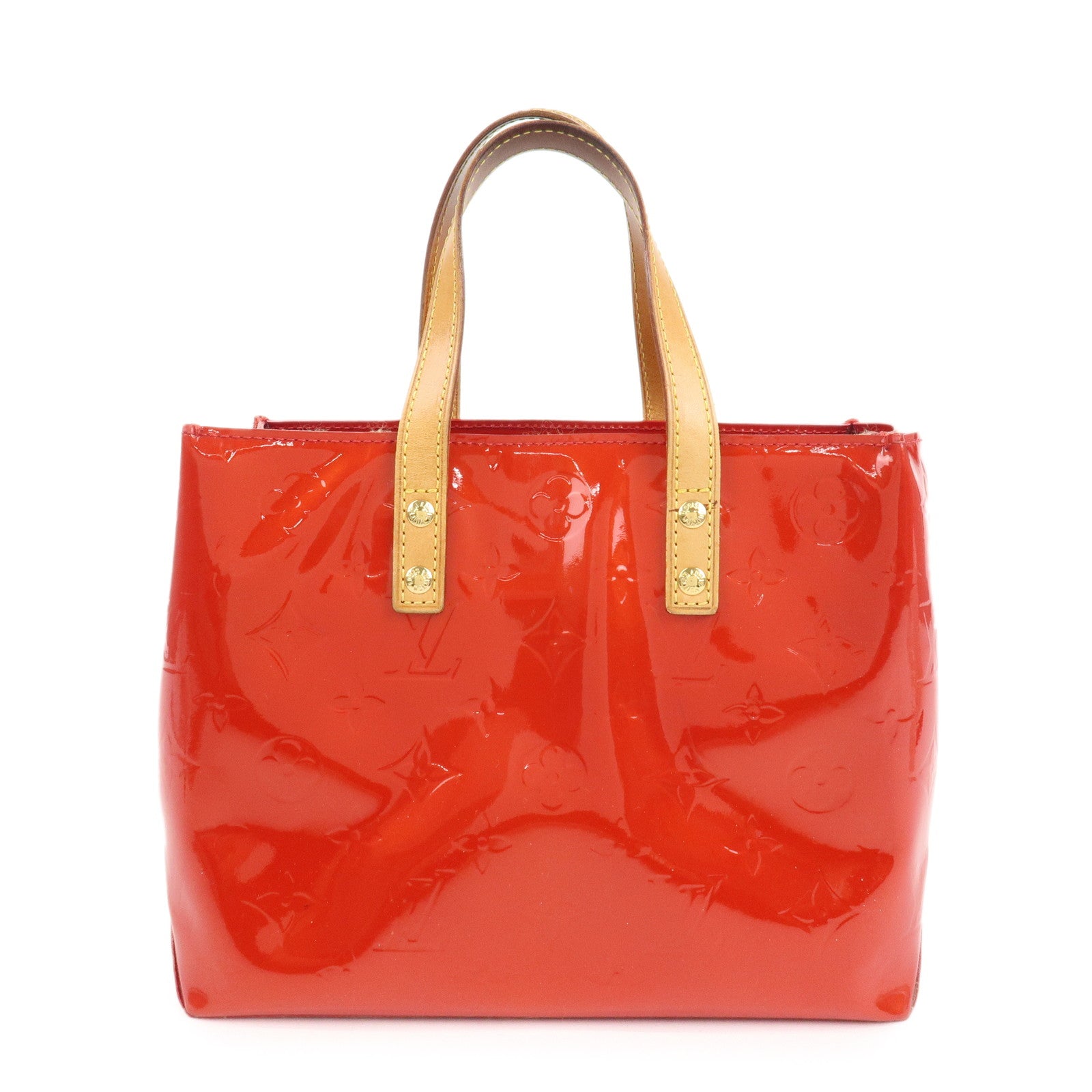 Louis Vuitton Monogram Vernis Lead PM Hand Bag Pomme d'Amour M91990