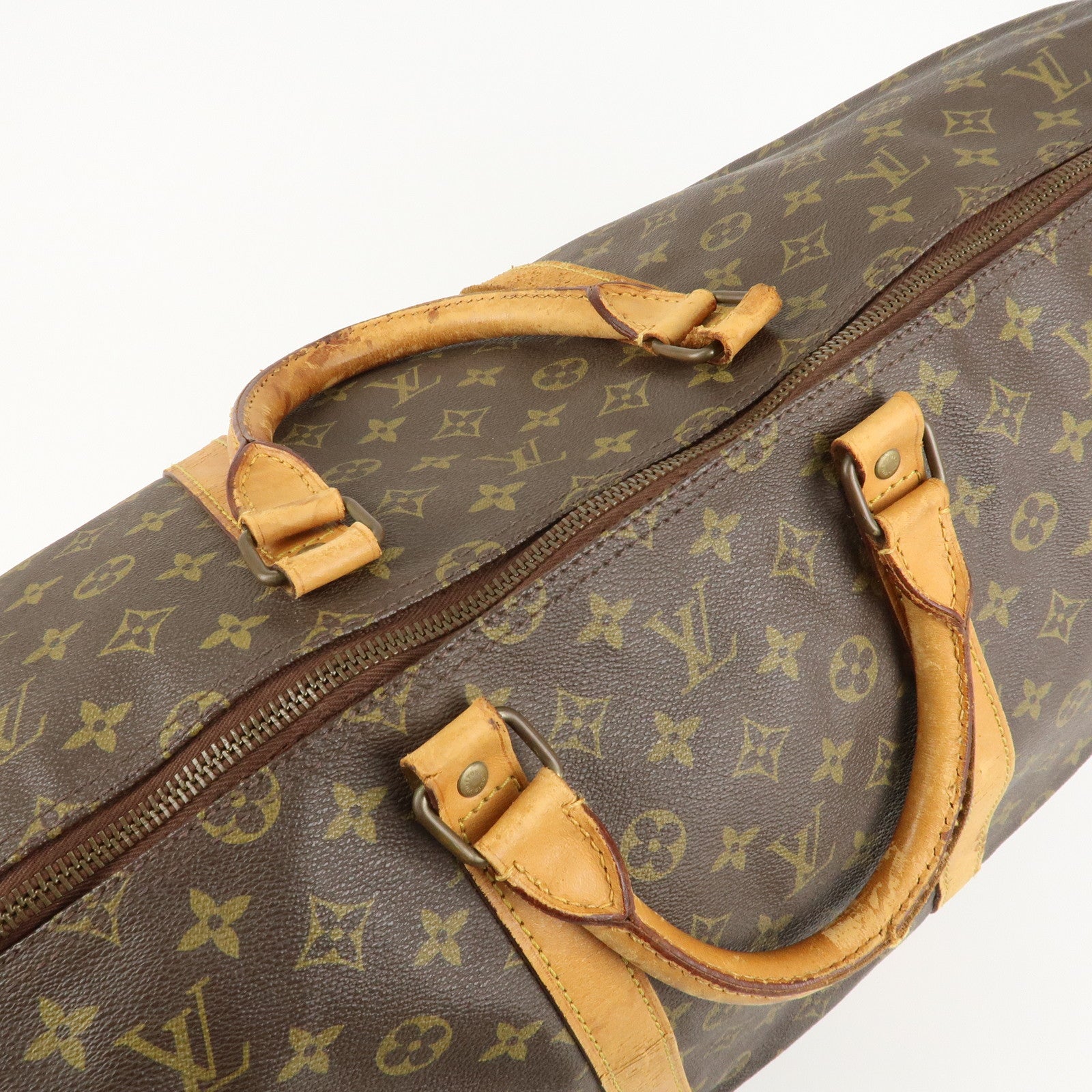 Louis Vuitton Monogram Keep All 60 Boston Bag Brown M41422 Used