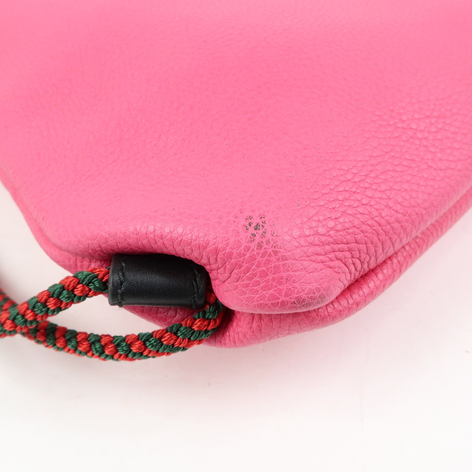 GUCCI Interlocking G Sherry Leather 2Way Bag Backpack Pink 494053