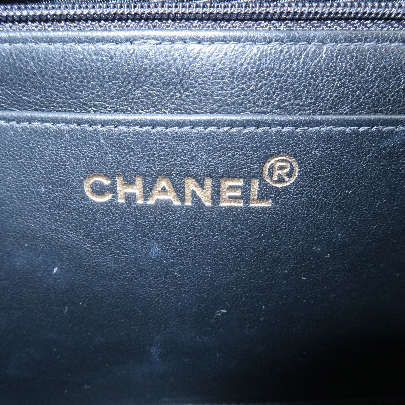 CHANEL Matelasse Lamb Skin Chain Shoulder Bag Black A01112