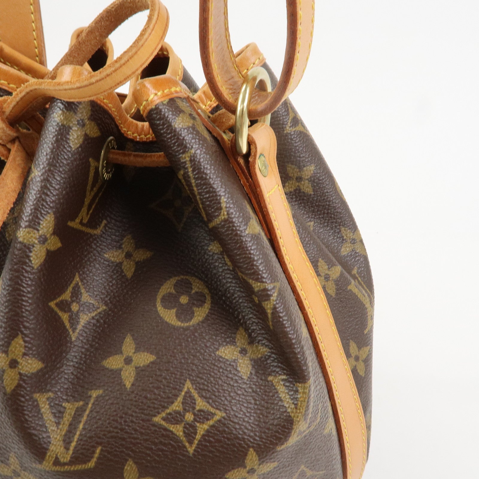 Louis Vuitton Monogram Canvas Petit Noe Shoulder Bag Brown M42226