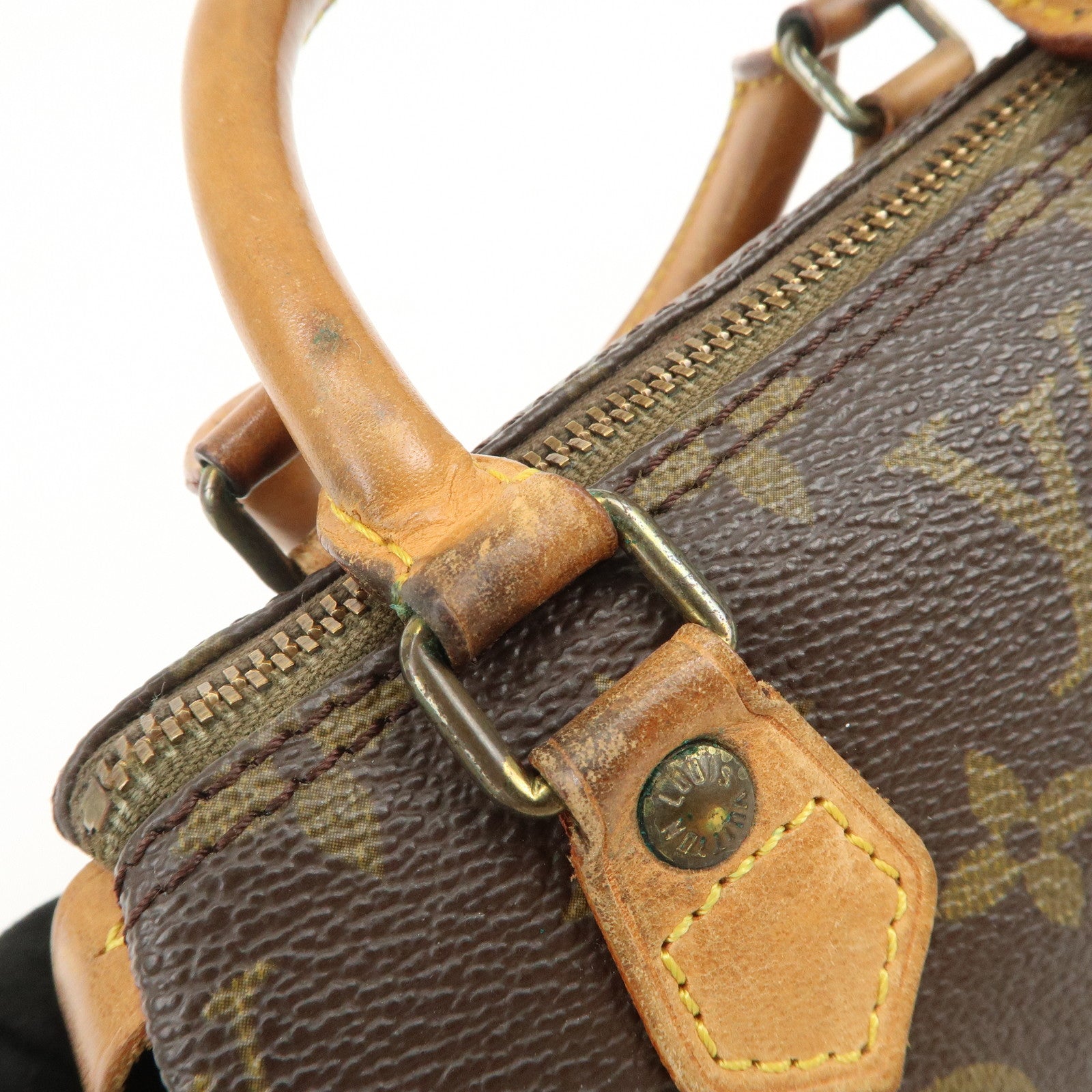 Louis Vuitton Monogram Mini Speedy Hand Shoulder Bag Brown M41534