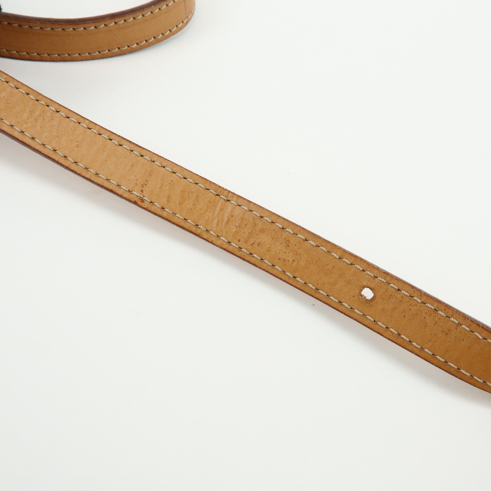 CELINE Macadam PVC Leather Shoulder Bag Clutch Bag Beige