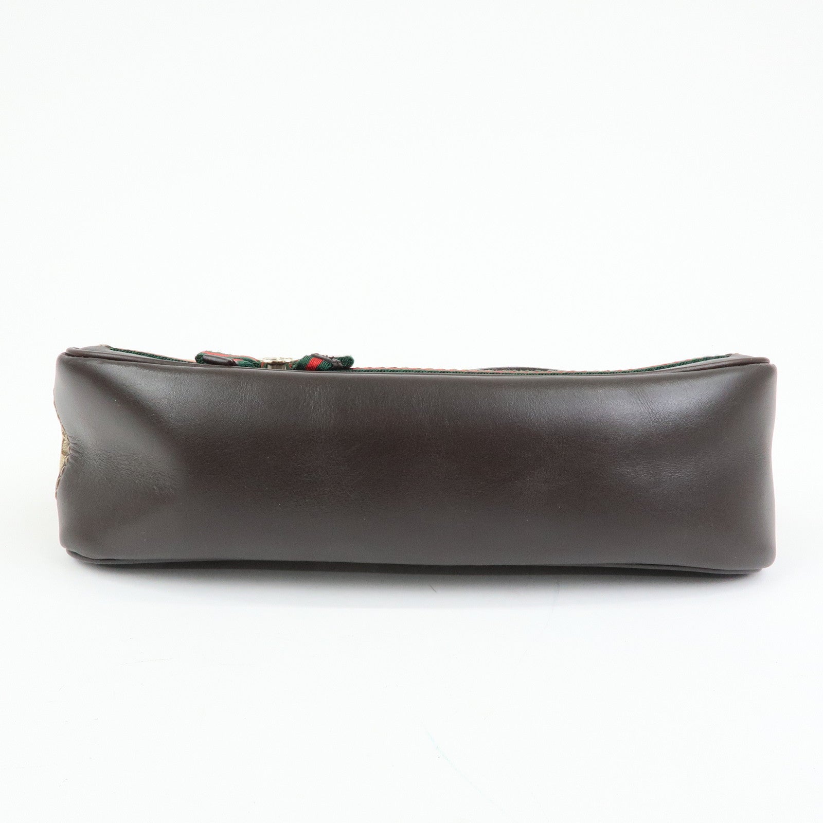 GUCCI Mayfair Sherry GG Canvas Leather Shoulder Bag Beige 269893