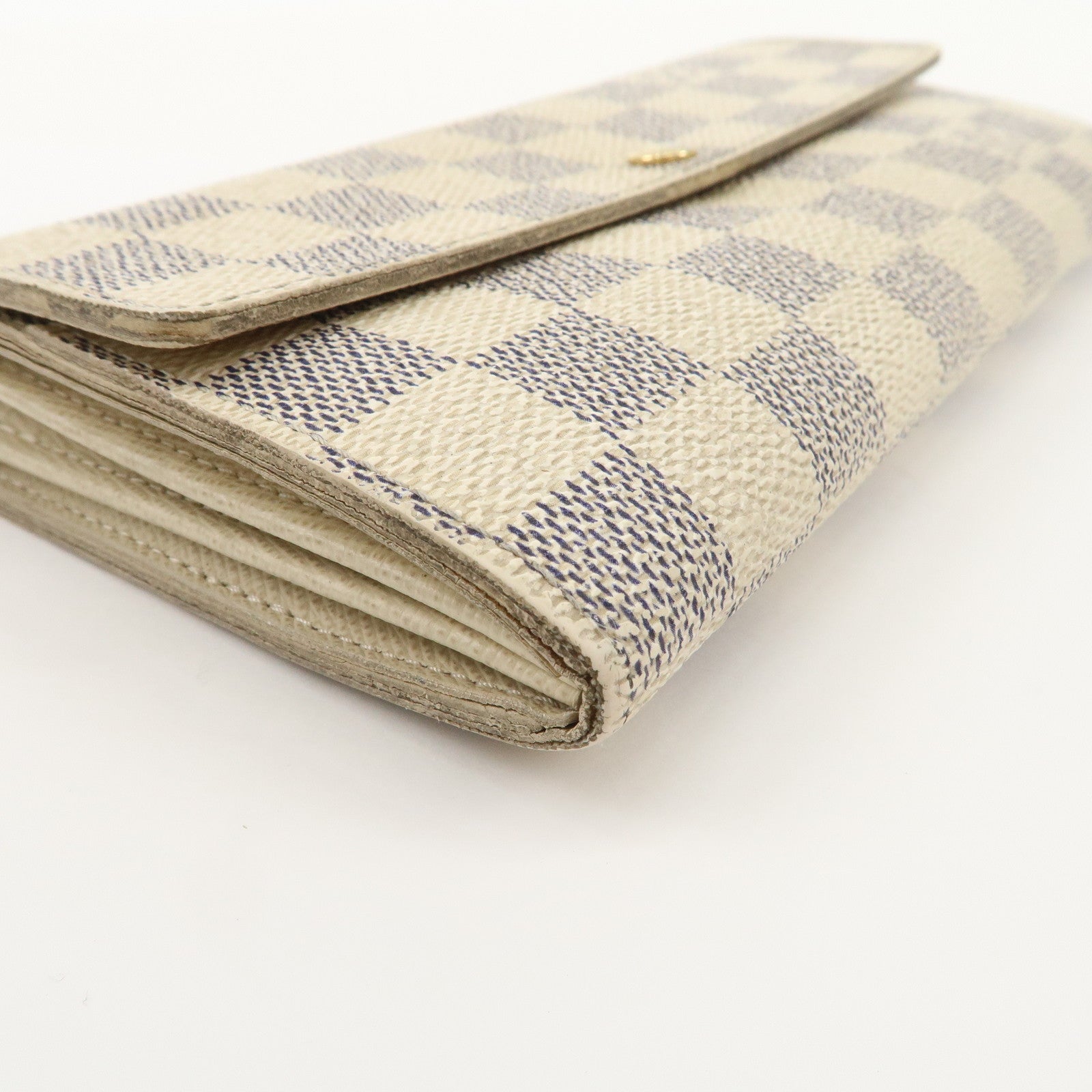 Louis Vuitton Set of 2 Damier Azur Portefeuille Sarah Wallet M61735 Used