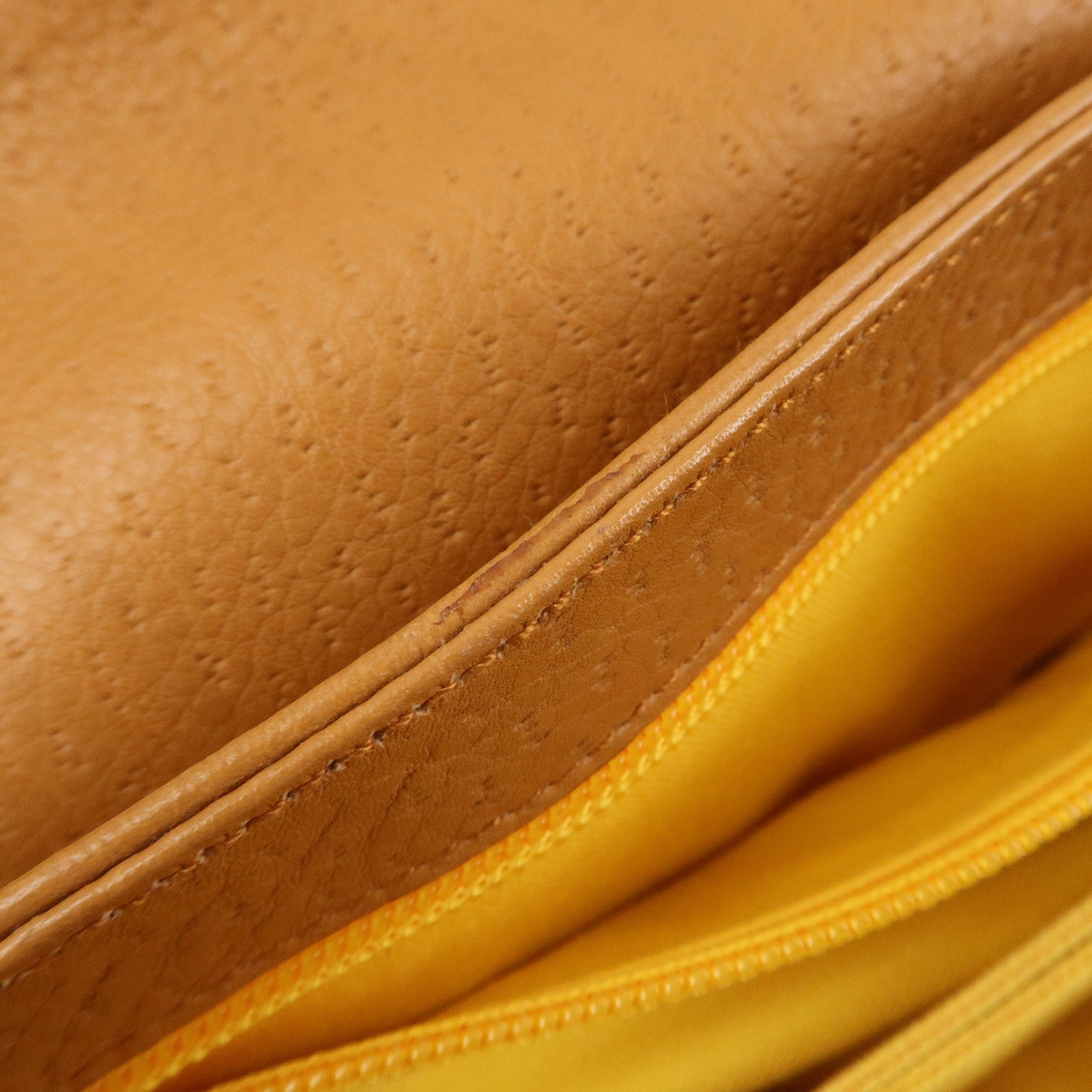 Ferragamo Gancini Leather Shoulder Bag Hand Bag Light Brown