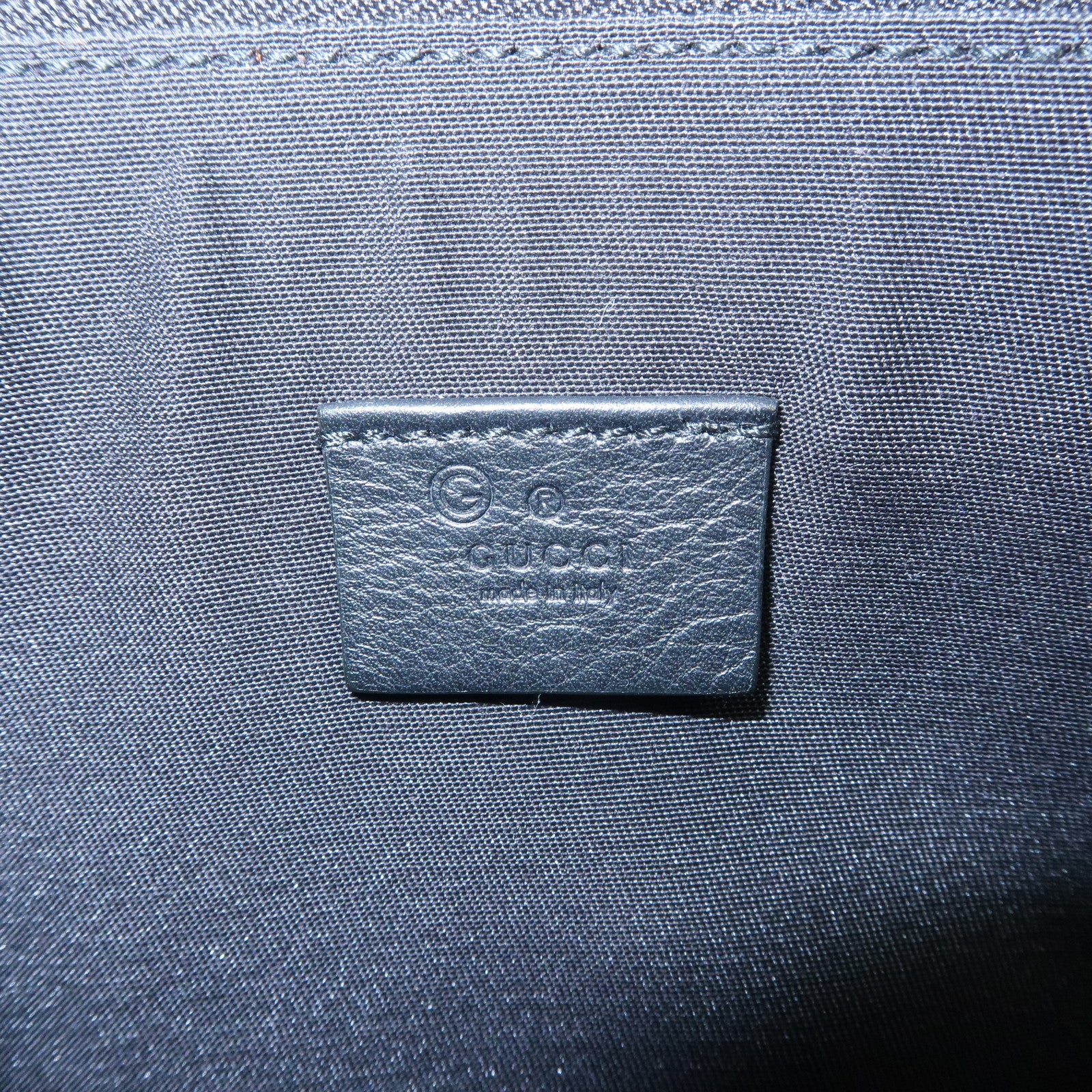 GUCCI Guccissima Leather Clutch Bag Pouch Black 274181