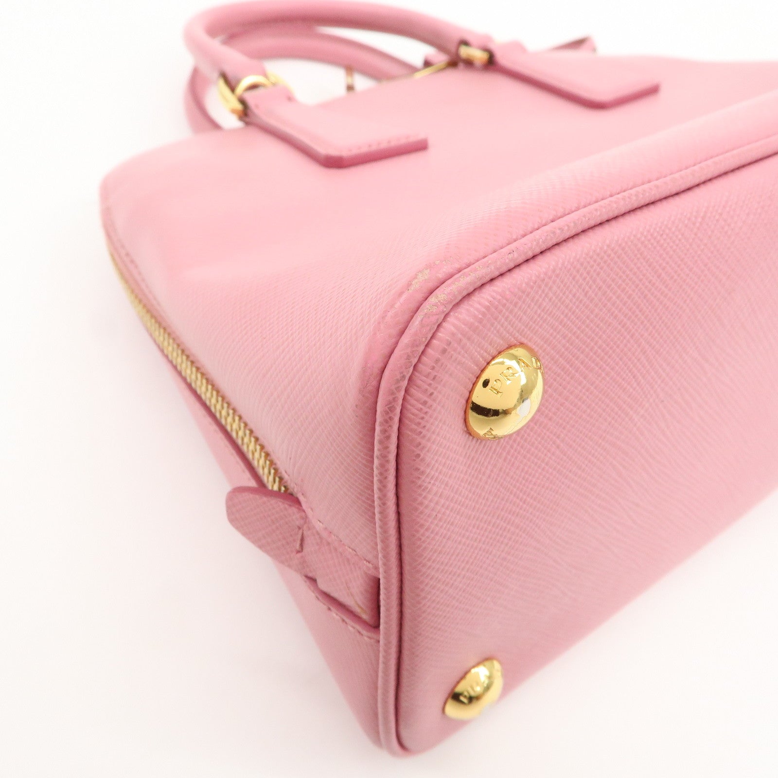 PRADA Triangle Logo Saffiano Leather Promenade Small 2WayBag BL0838