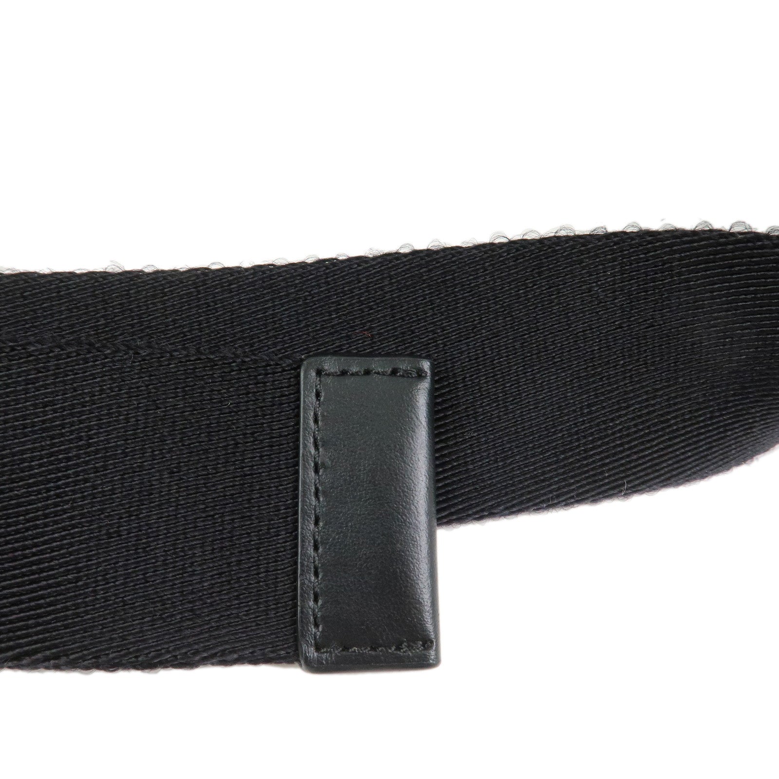 BURBERRY Nylon Leather Waist Bag Crossbody Bag Black