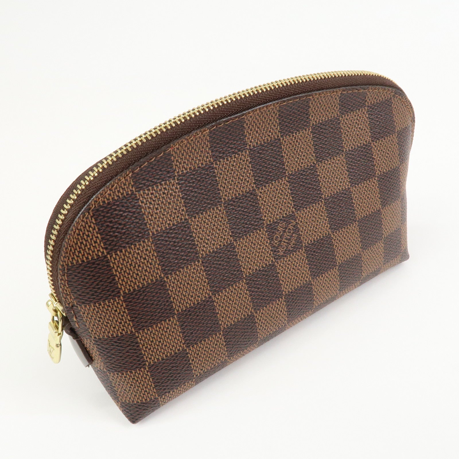 Louis Vuitton Damier Pochette Cosmetic PM Pouch Brown N47516