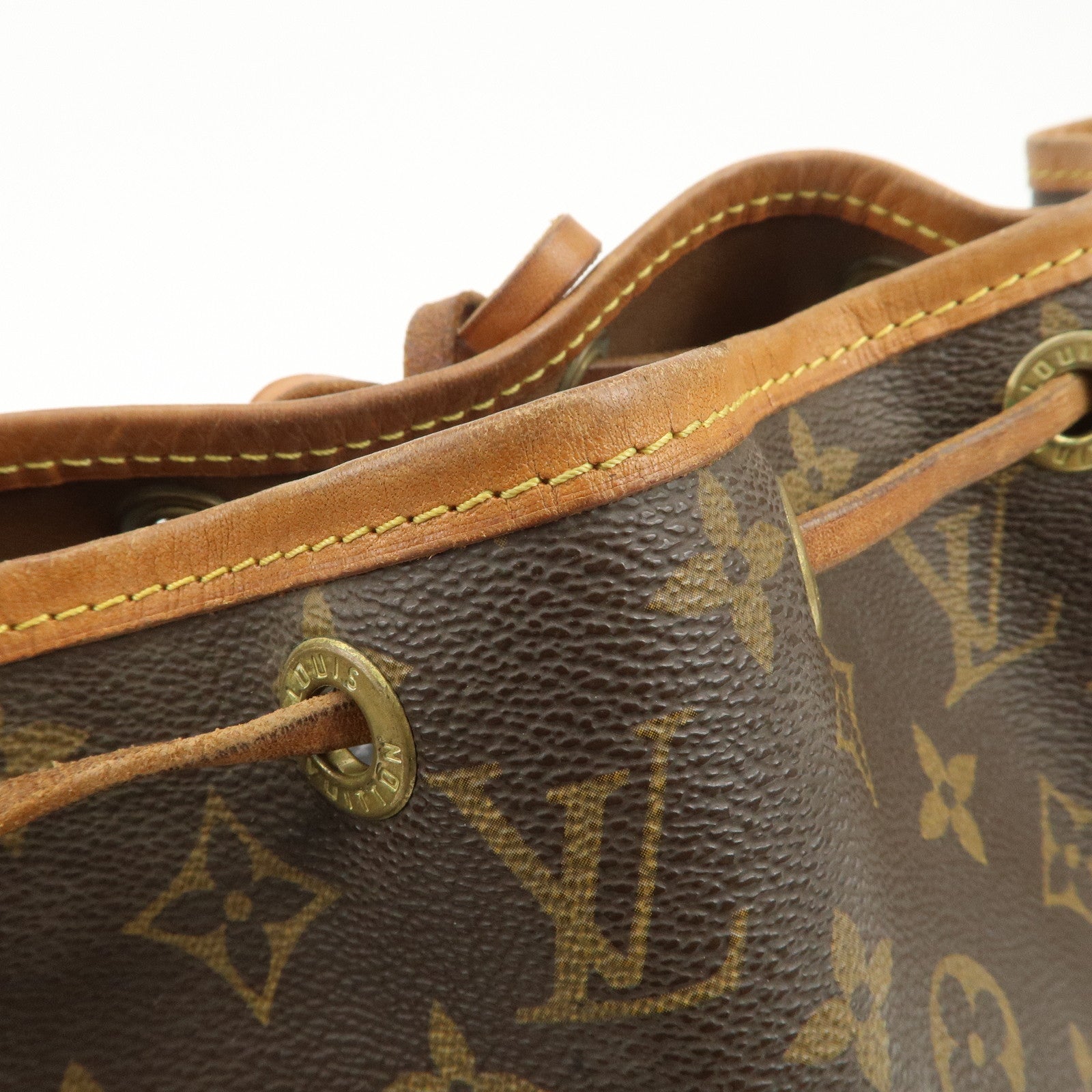 Louis Vuitton Monogram Petit Noe Shoulder Bag Brown M42226