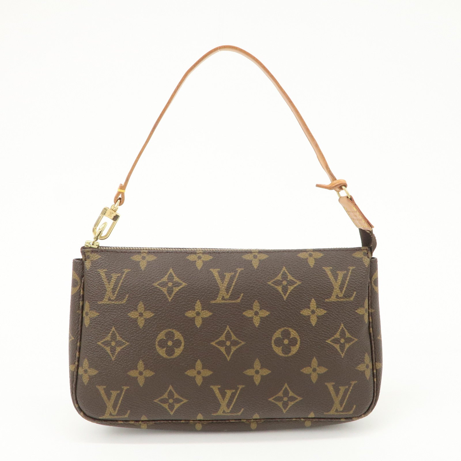 Louis Vuitton Monogram Pochette Accessoires Hand Bag Brown M51980