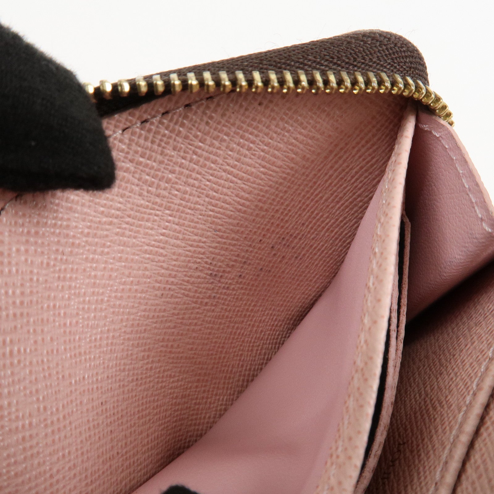 Louis Vuitton Damier Canvas Zippy Round Coin Case Coin Pourse Brown N60213