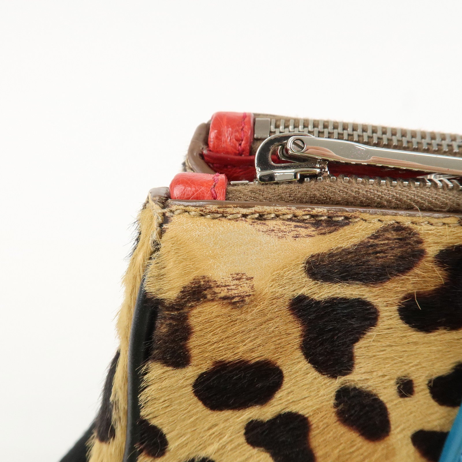 PRADA Galleria Triangle Logo Unborn Calf Leather 2Way Bag 1BA863 Used