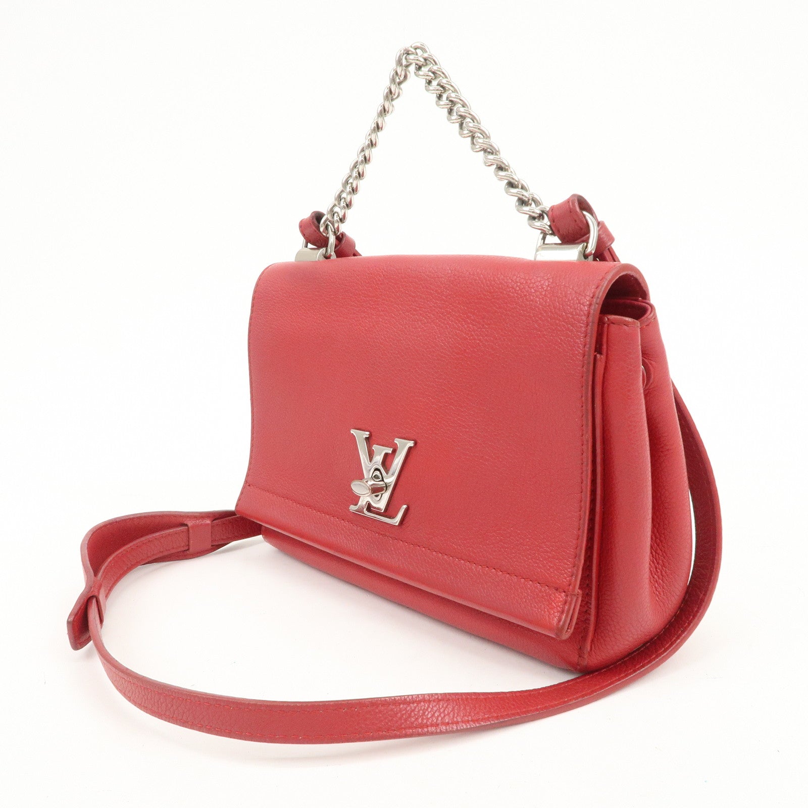 Louis Vuitton Lockme 2 BB 2Way Bag Shoulder Bag Hand Bag Red M51202