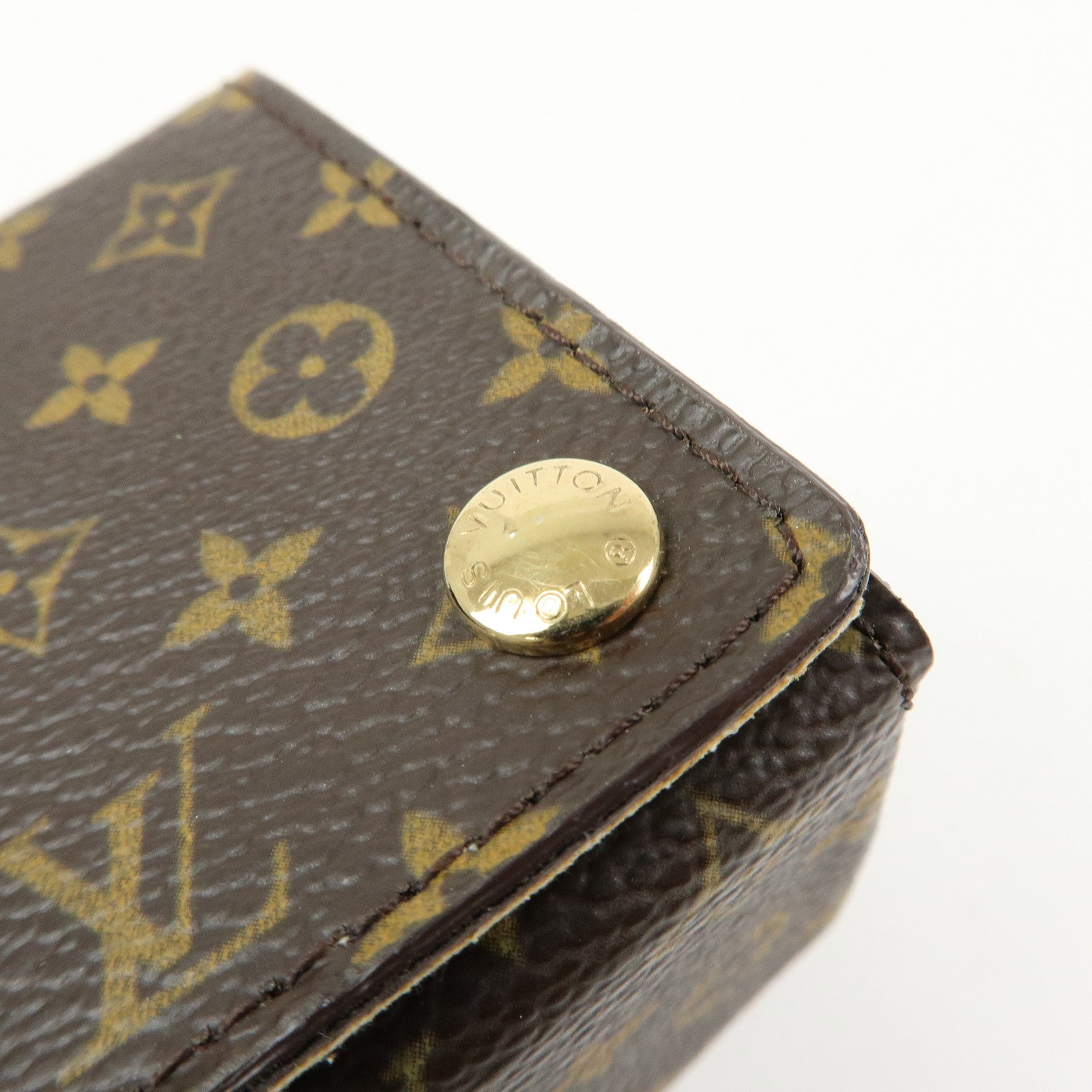 Louis Vuitton Monogram Canvas Jewelry Case Ring Box SN3049