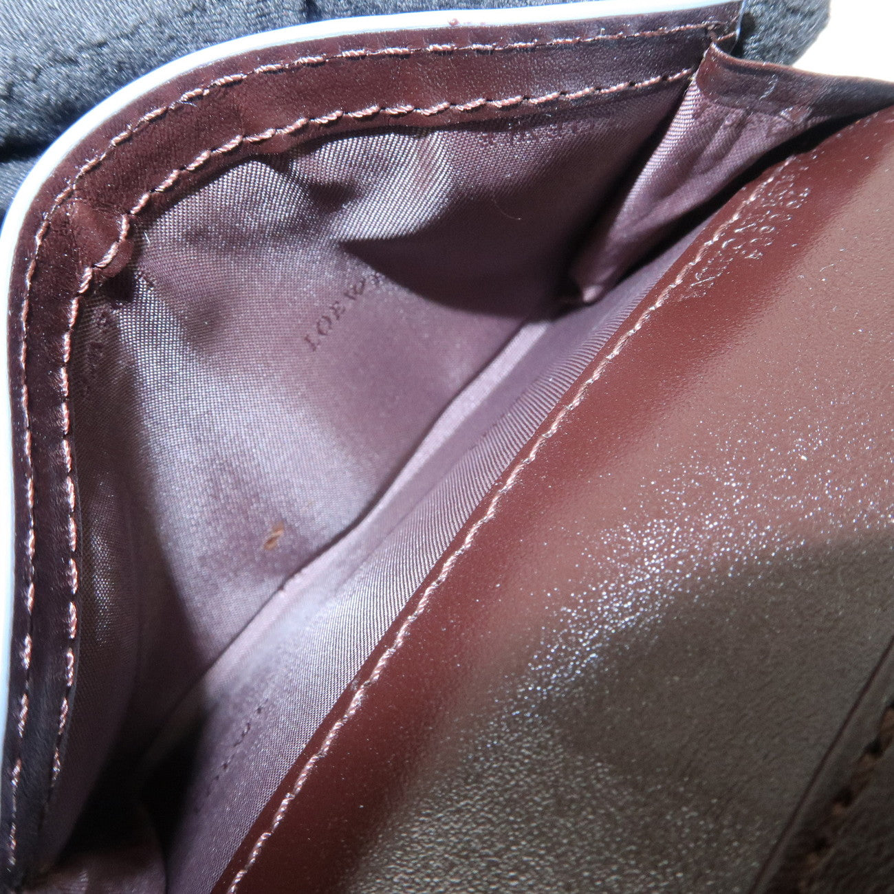 LOEWE Anagram Fragment Case Card Case Card Holder Navy