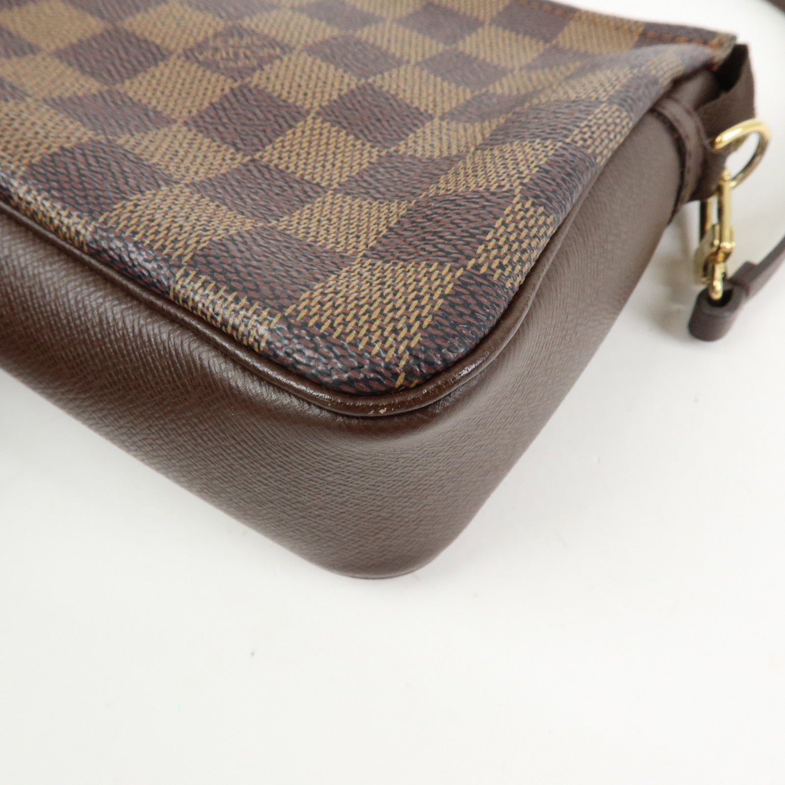 Louis Vuitton Damier Trousse Makeup Accessory Pouch Brown N51982
