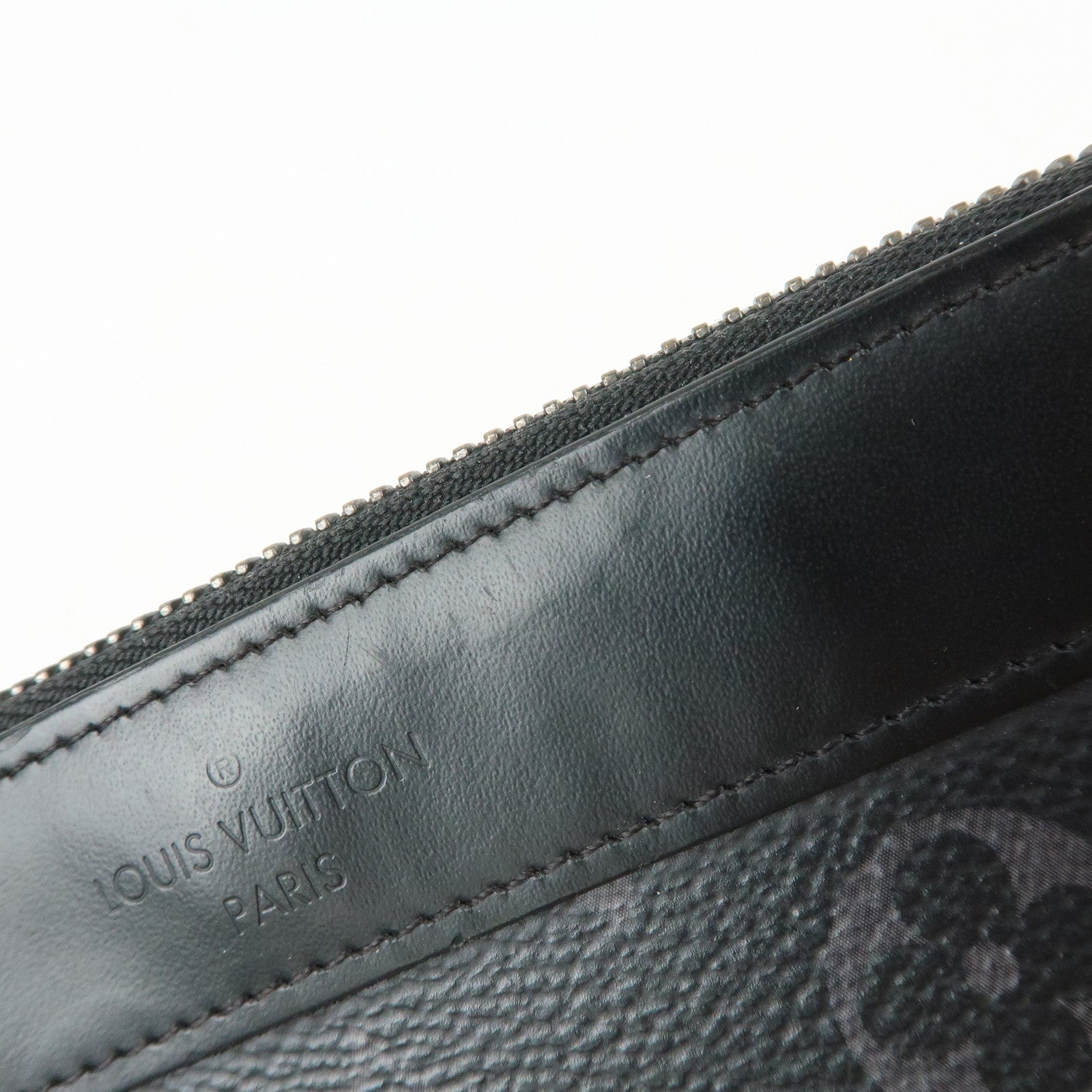 Louis Vuitton Monogram Eclips Pochette Discovery PM Pouch M44323