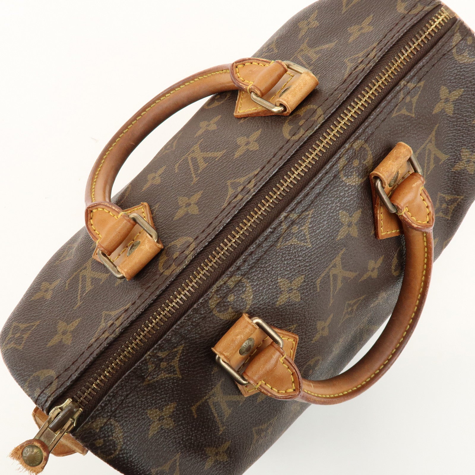 Louis Vuitton Monogram Speedy 25 Boston Bag Hand Bag Brown M41528