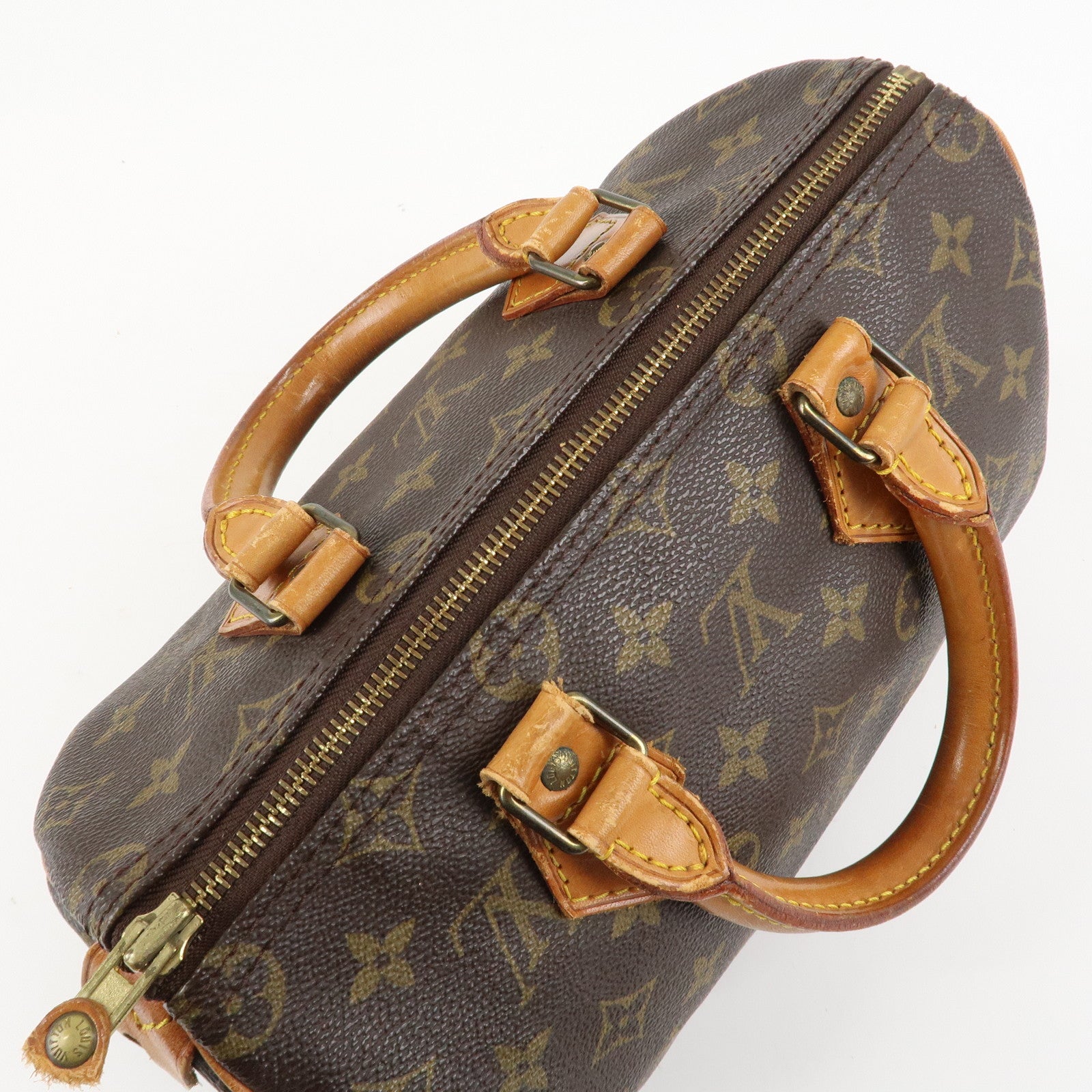 Louis Vuitton Monogram Speedy 25 Hand Bag Boston Bag M41528 Used