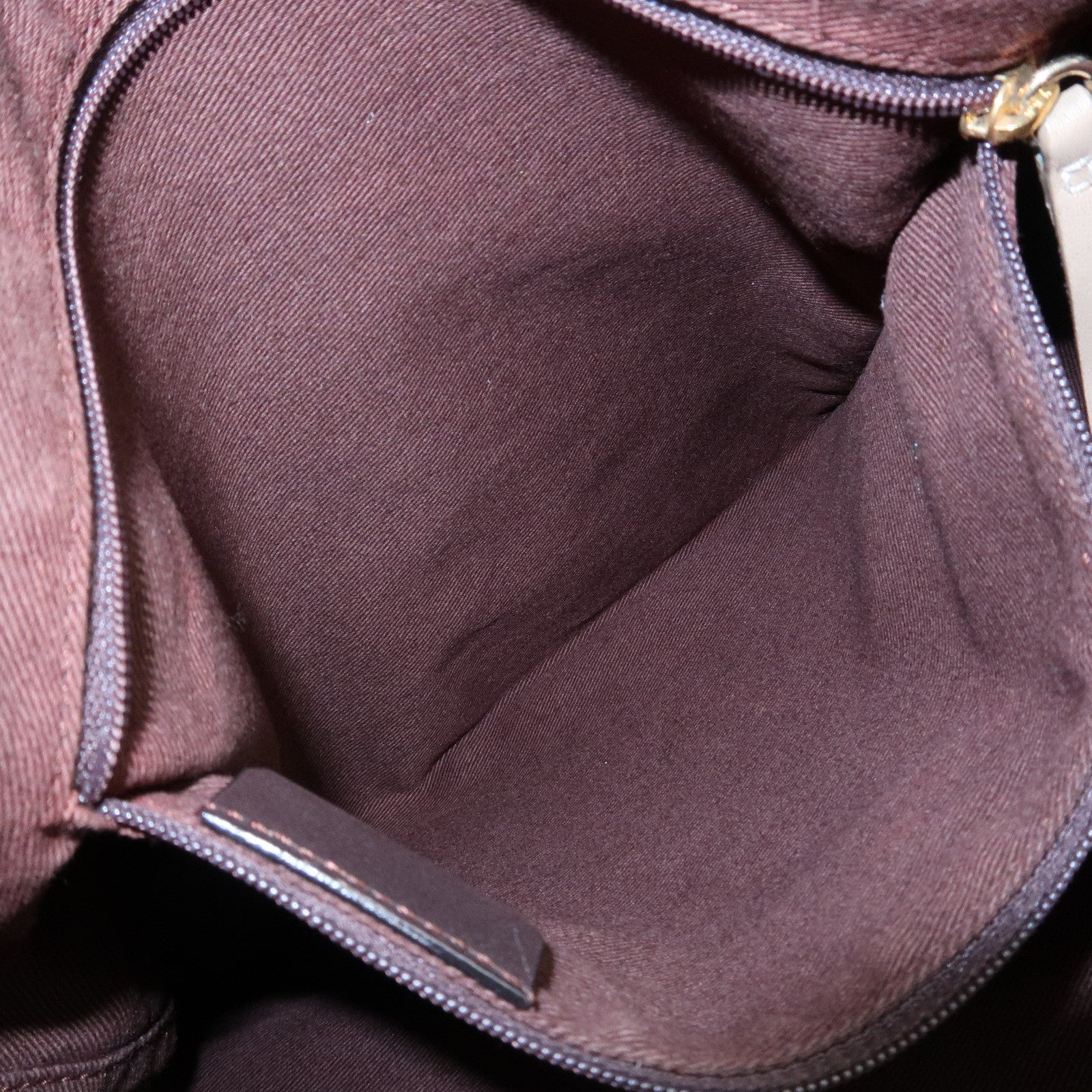 LOEWE Anagram Canvas Suede Leather Shoulder Bag Beige Blue Used