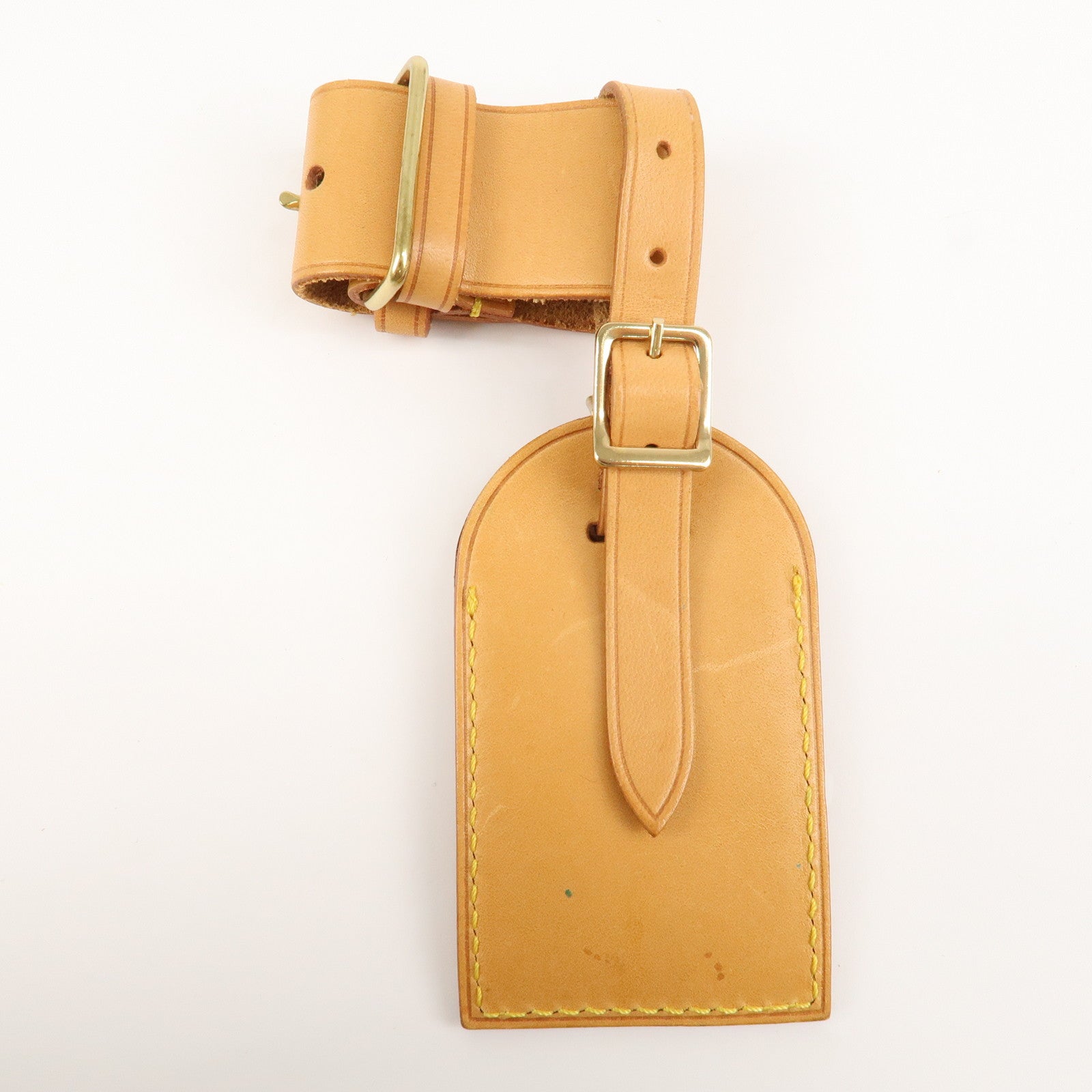 Louis Vuitton Set of 10 Nume Leather Name Tag & Poignet Natural Beige Used