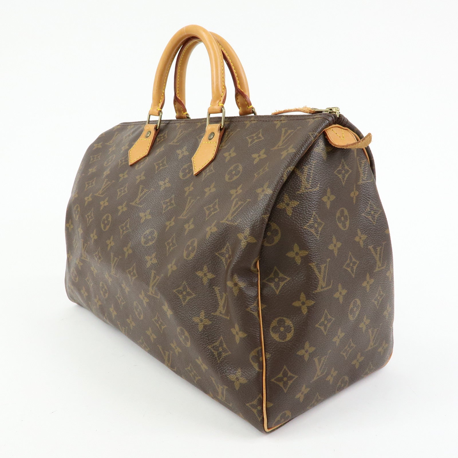 Louis Vuitton Monogram Speedy 40 Hand Bag Boston Bag Brown M41522