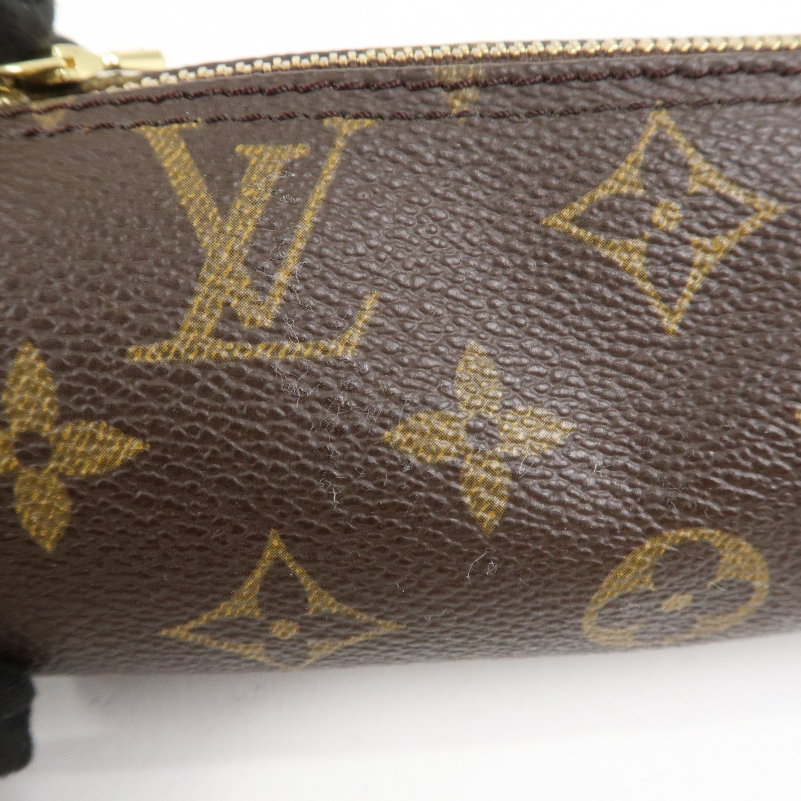 Louis Vuitton Monogram Mini Pouch for Papillon Bag Old Style Brown
