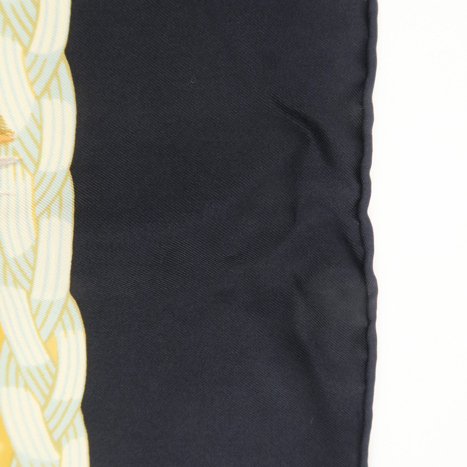 HERMES Carre 90 Silk 100% COUVEE D'HERMES Scarf Black Brown