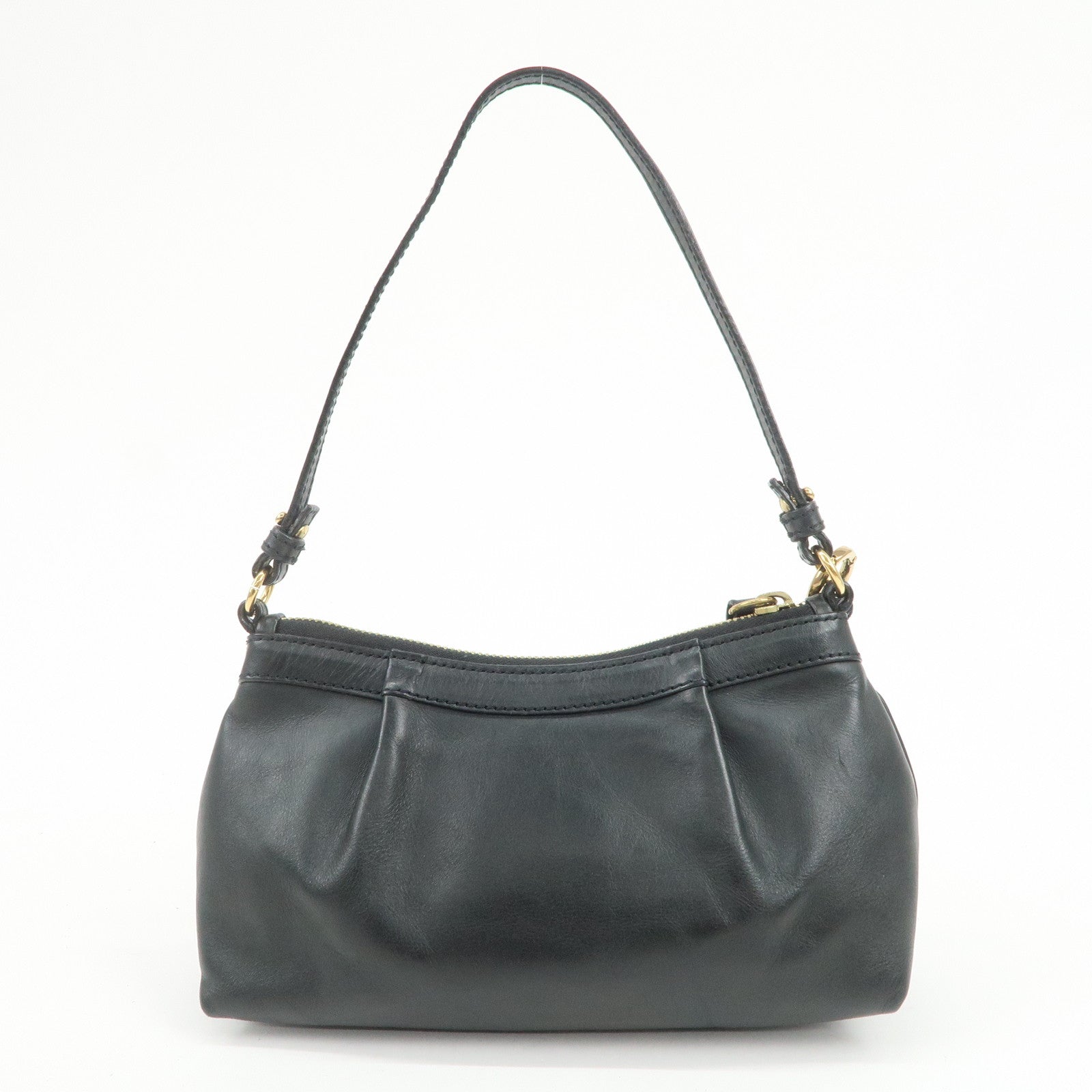 Chloe Victoria Leather 2Way Bag Hand Bag Shoulder Bag Black