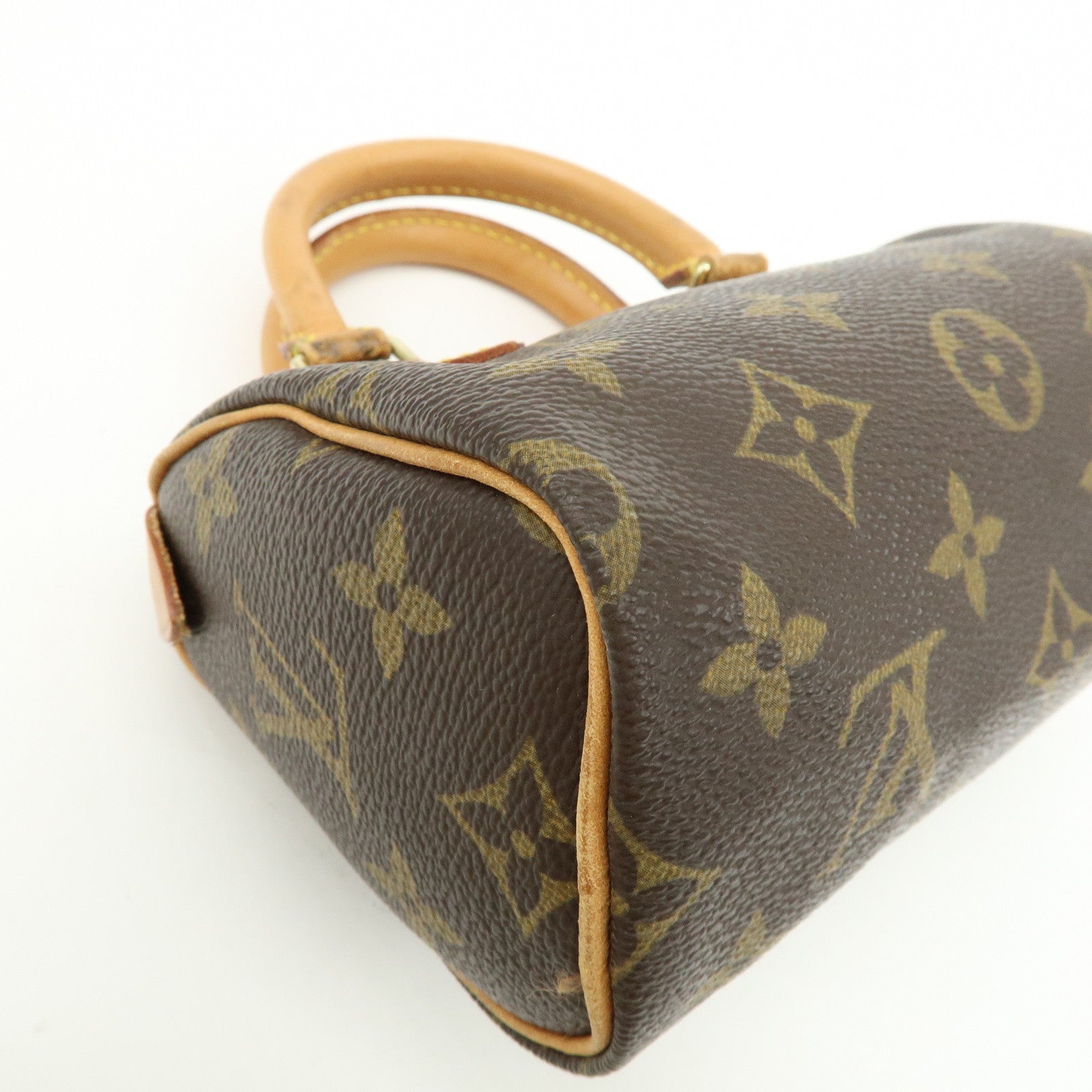 Louis Vuitton Monogram Mini Speedy Hand Bag Brown M41534