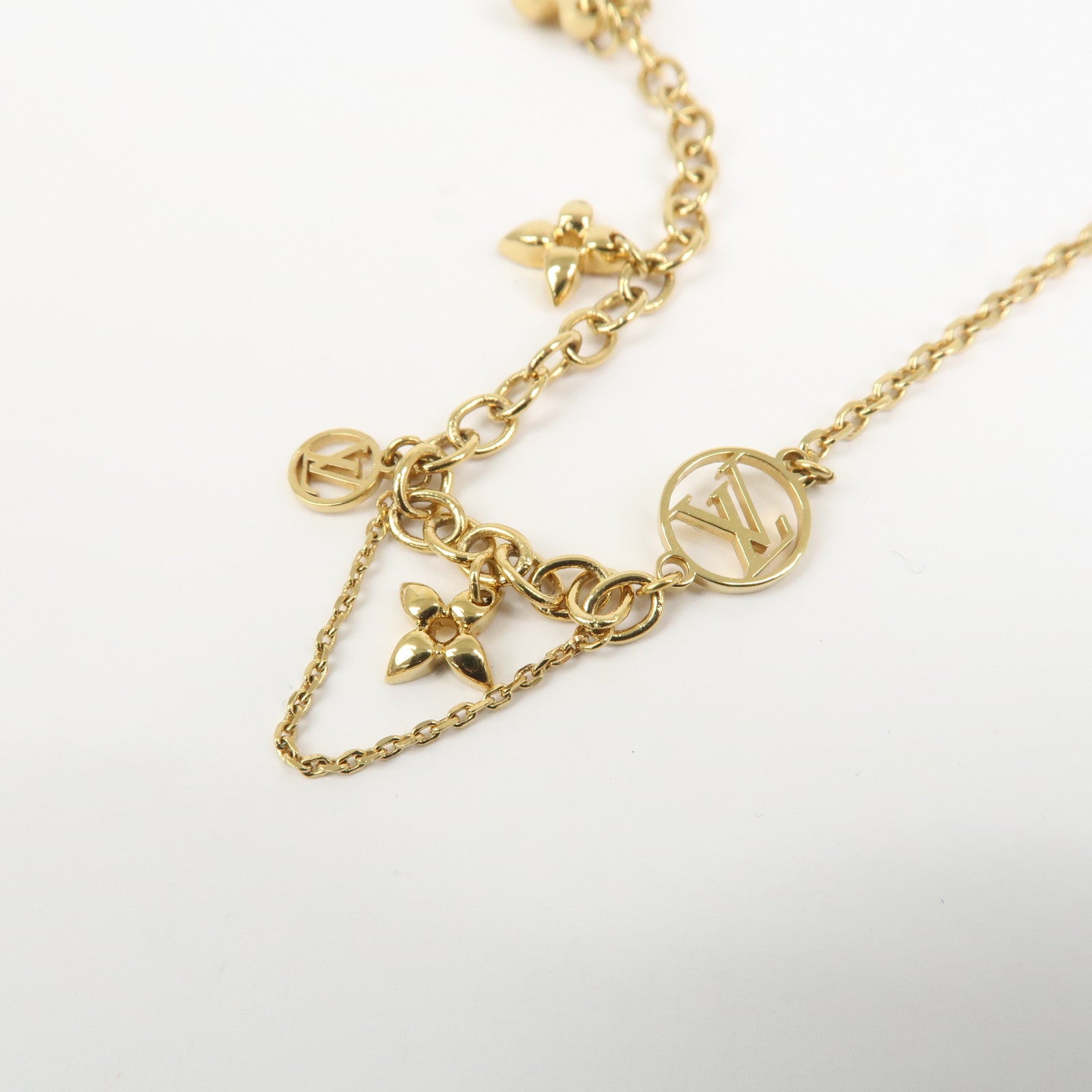 Louis Vuitton Blooming LV Circle Monogram Flower Necklace M90736