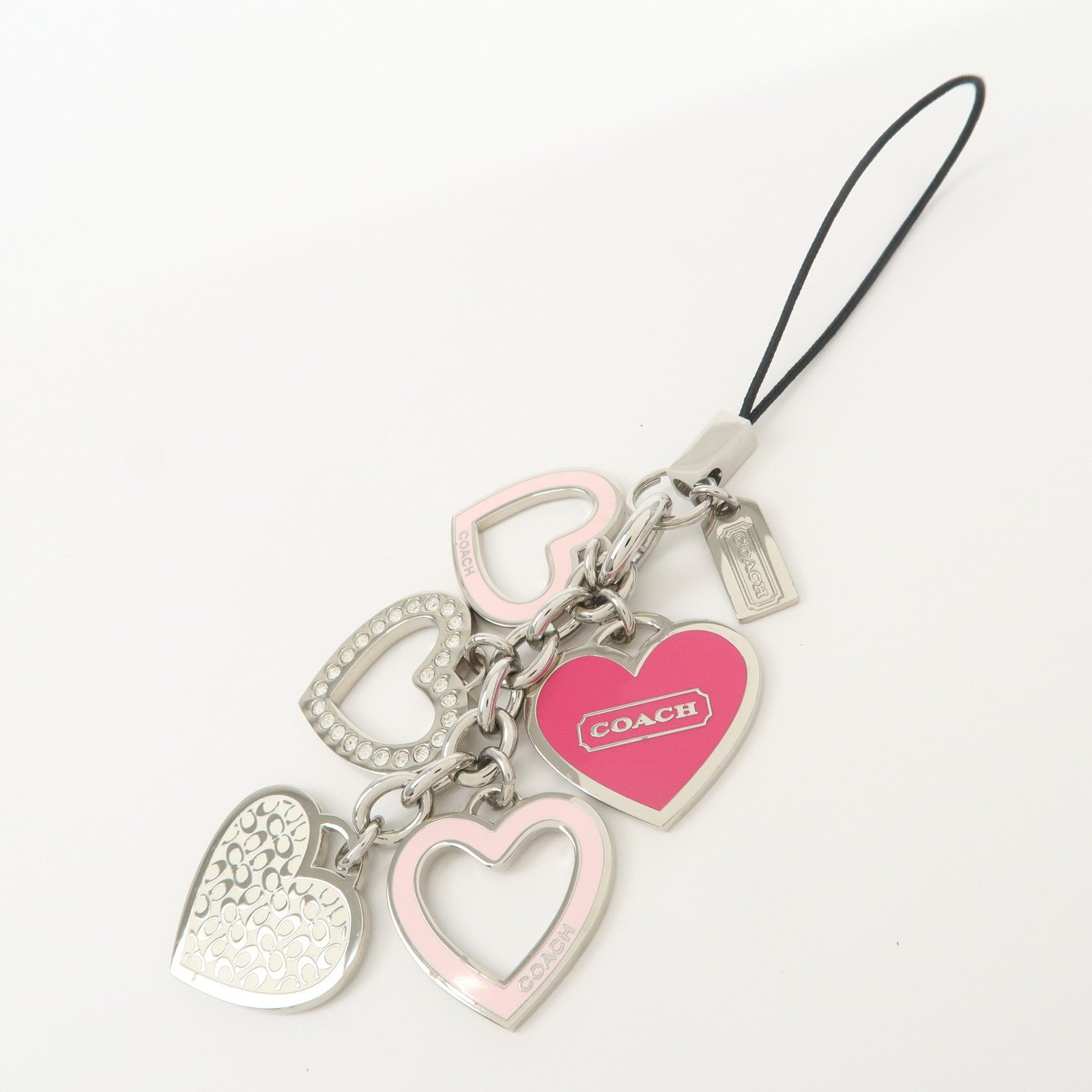 COACH Set Of 3 Bag Charm Key Charm Metal Multicolor Fruits