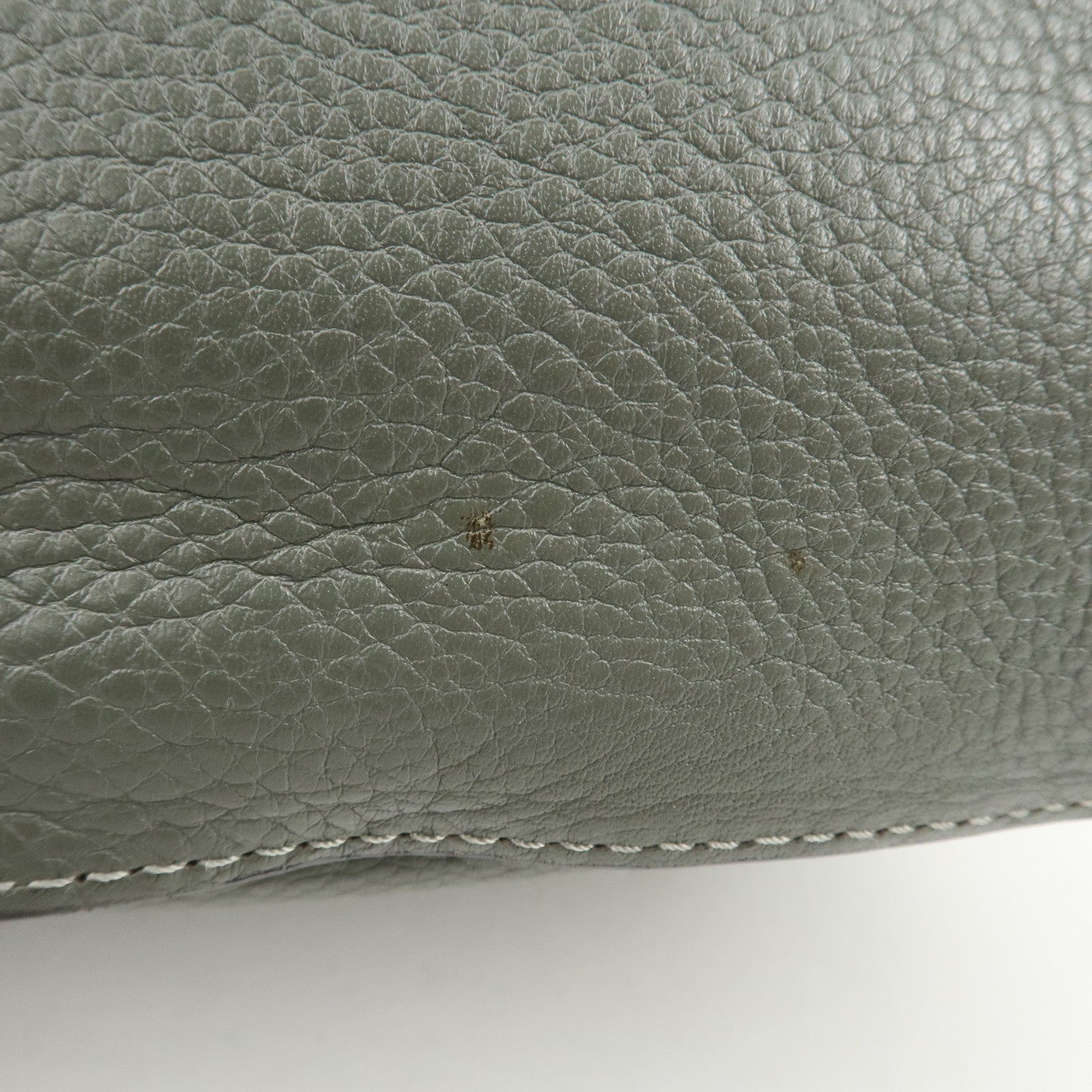 Chloe Marcie Leather Tote Bag Shoulder Bag Hand Bag Gray