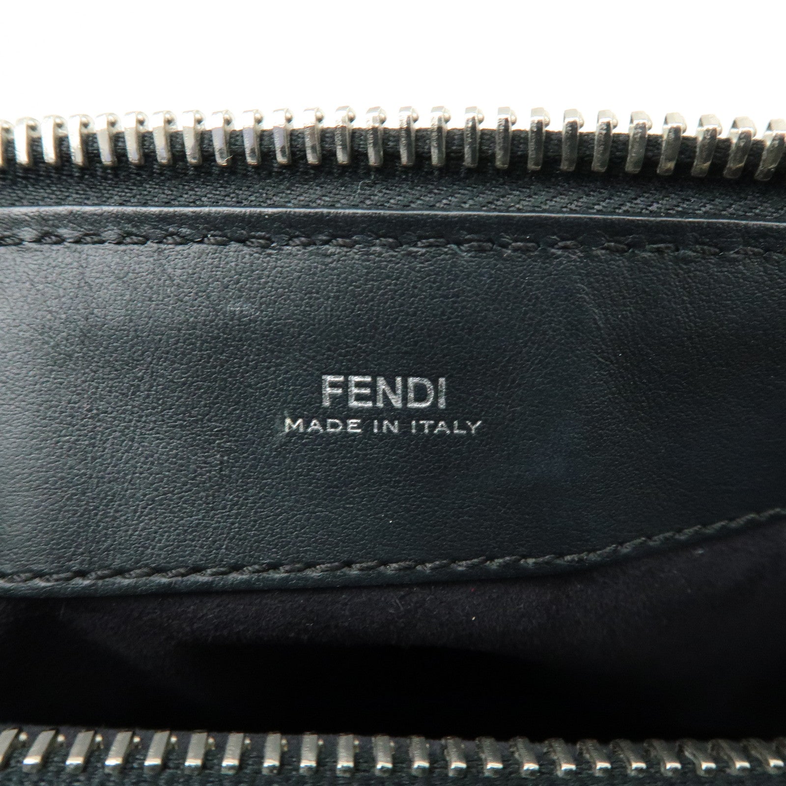 FENDI Dotcom Leather 2WAY Bag Hand Bag Shoulder Bag Black 8BN293