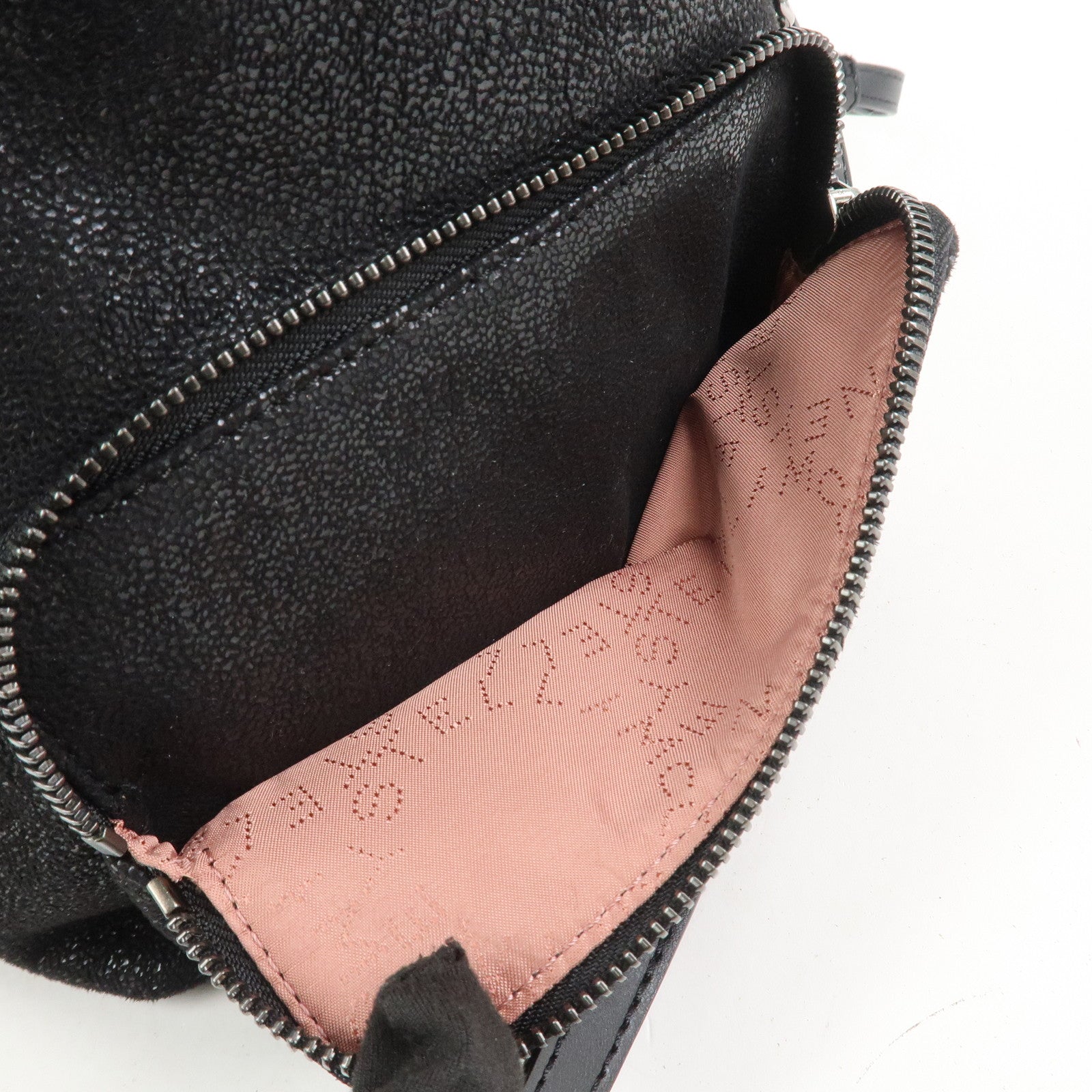 STELLA MCCARTNEY Falabella Polyester Leather Backpack Black