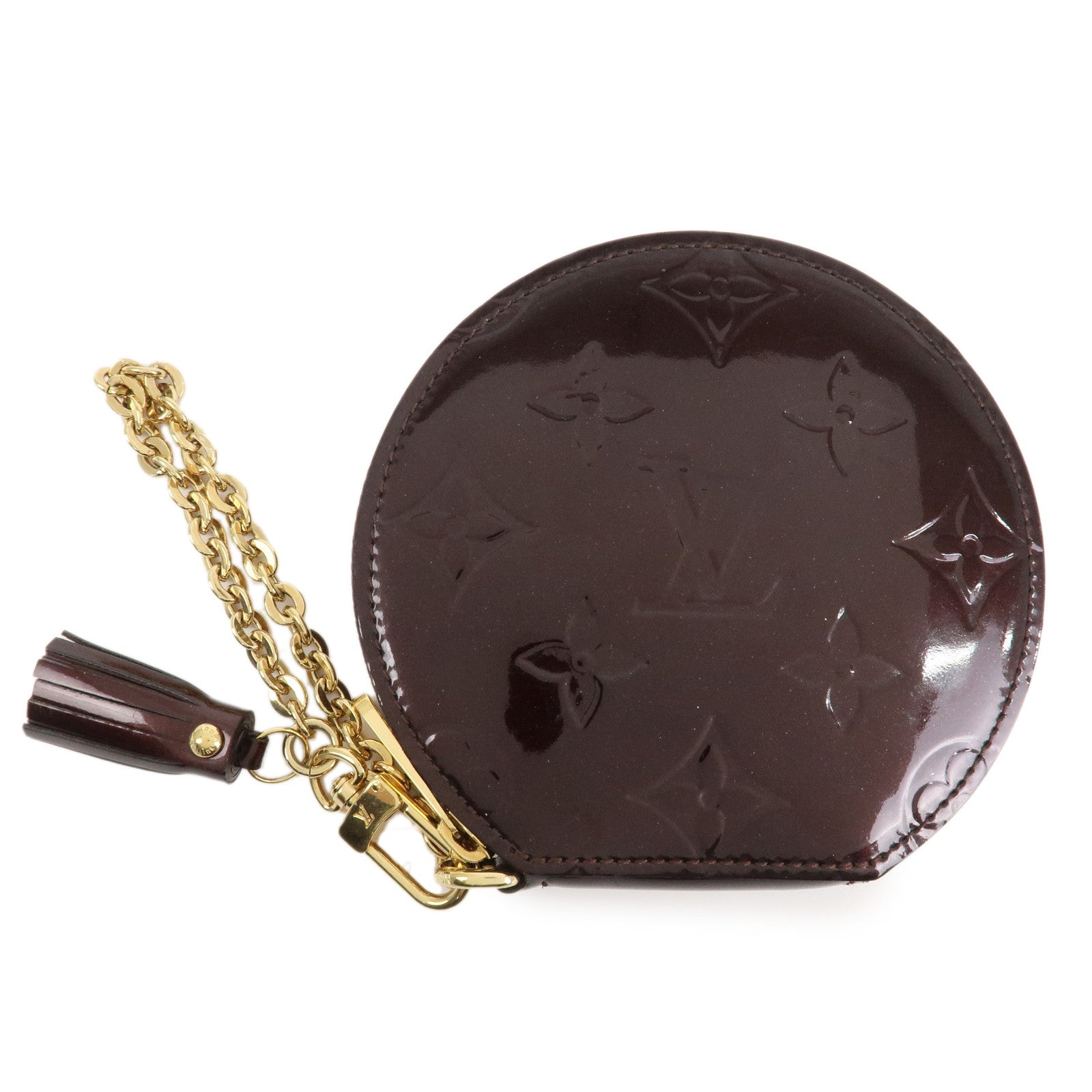 Louis Vuitton Vernis Leather Porte Monnaie Chapeau Coin Case M91413 Used