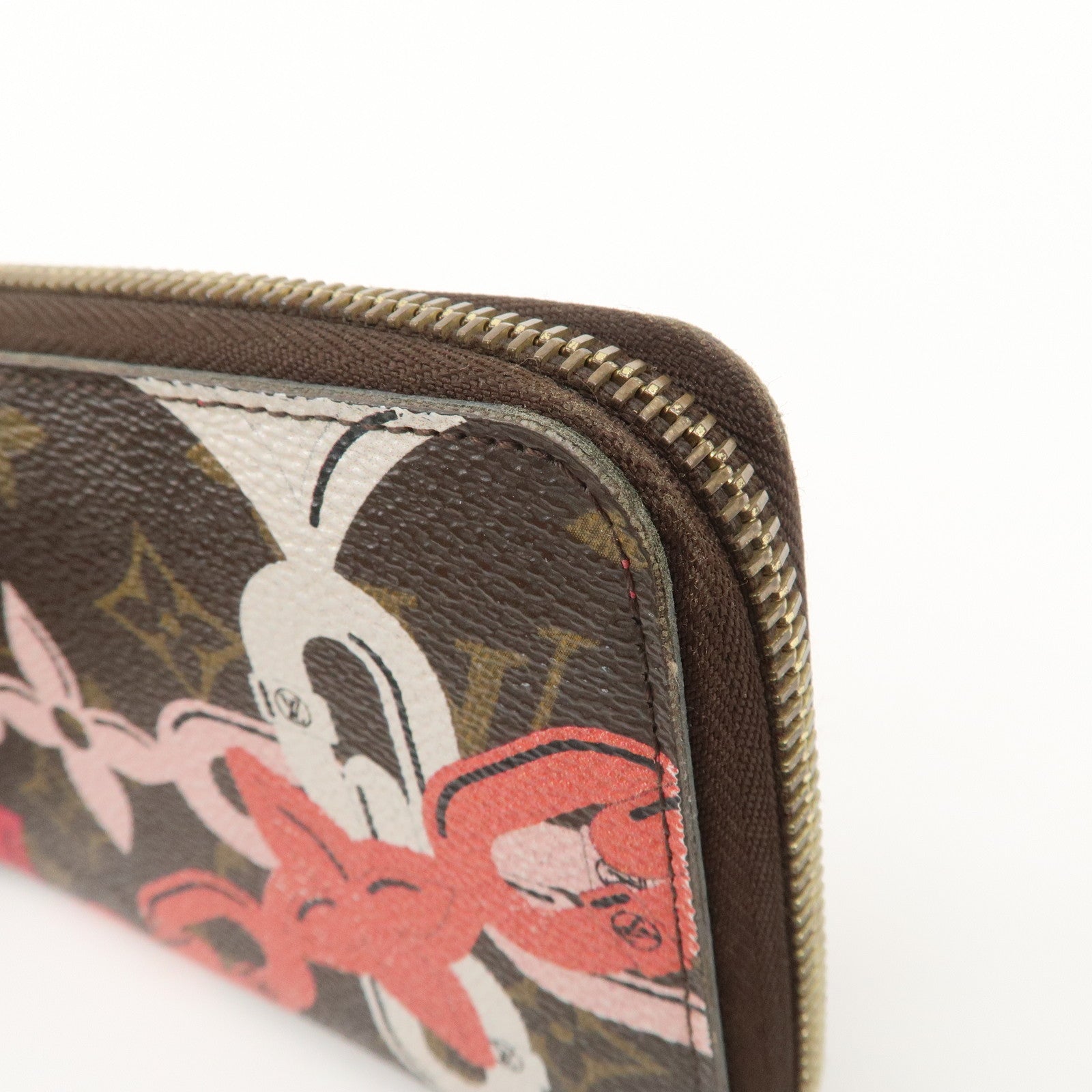 Louis Vuitton Monogram Canvas Bay Zippy Long Wallet Brown M41905 Used