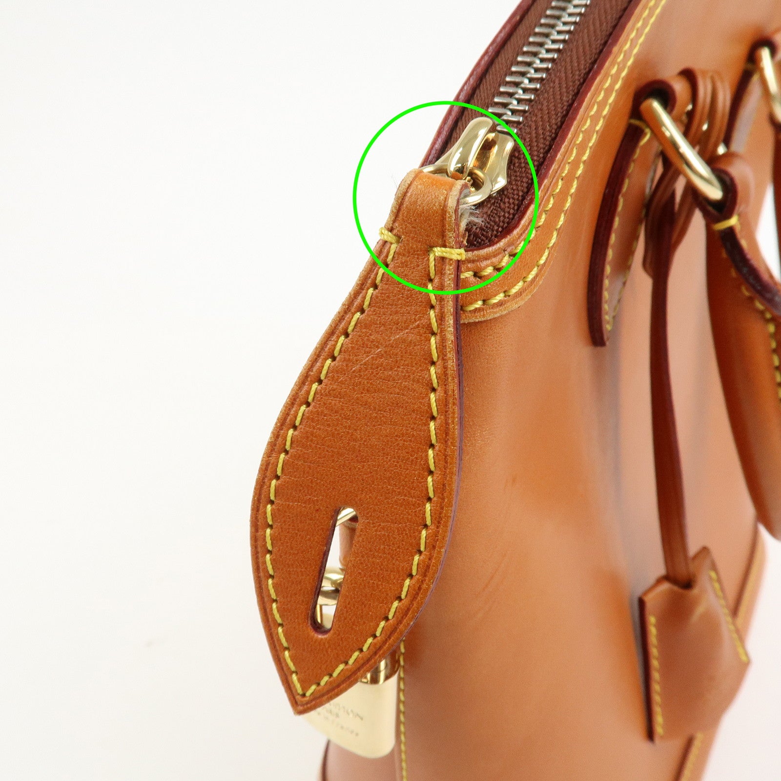 Louis Vuitton Lockit Nomade Leather Hand Bag Caramel Brown M85388