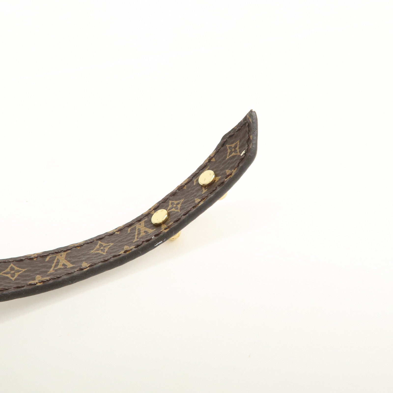 Louis Vuitton Monogram LV Bracelet Metal Canvas Bracelet M6559