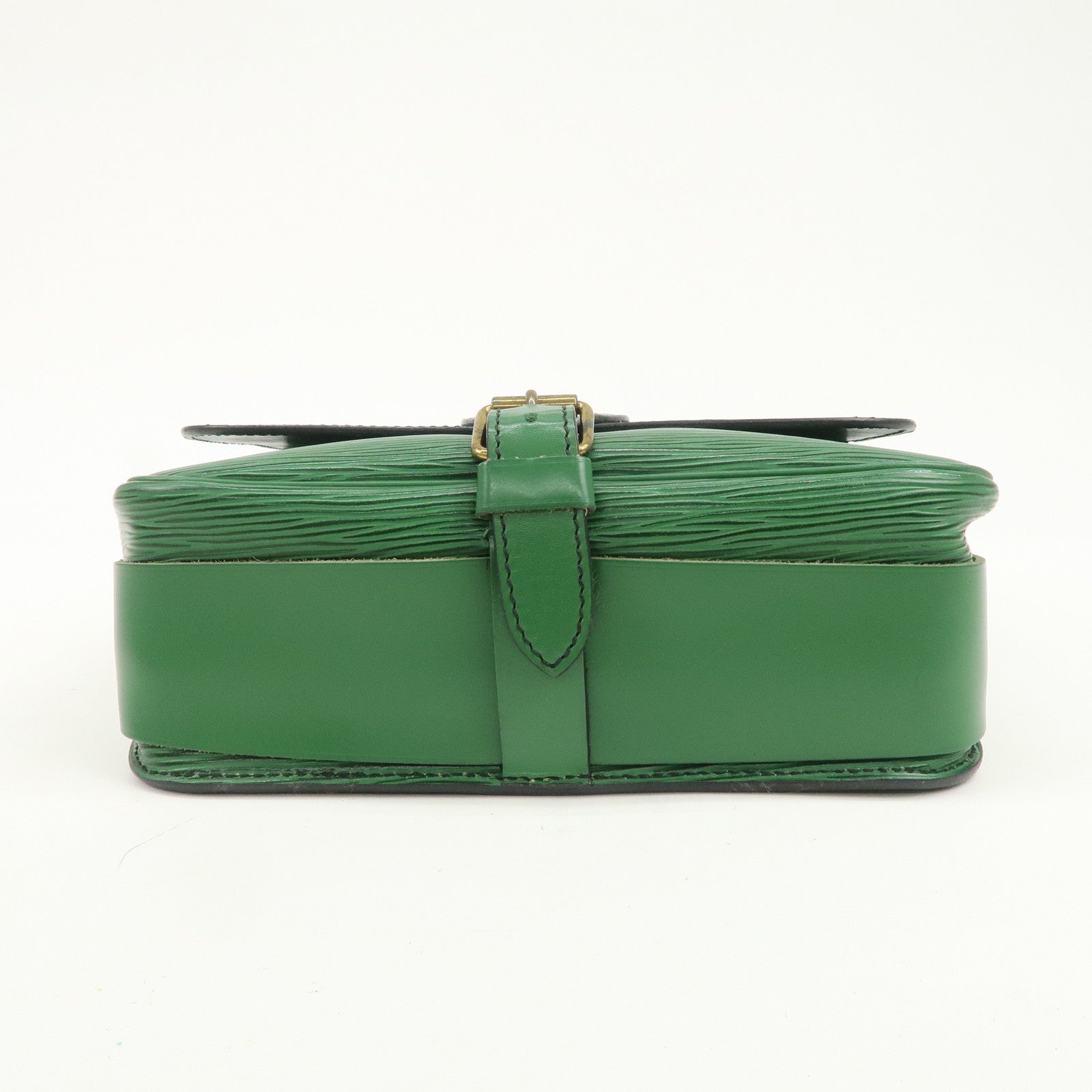 Louis Vuitton Epi Cartouchiere MM Shoulder Bag Borneo Green M52244