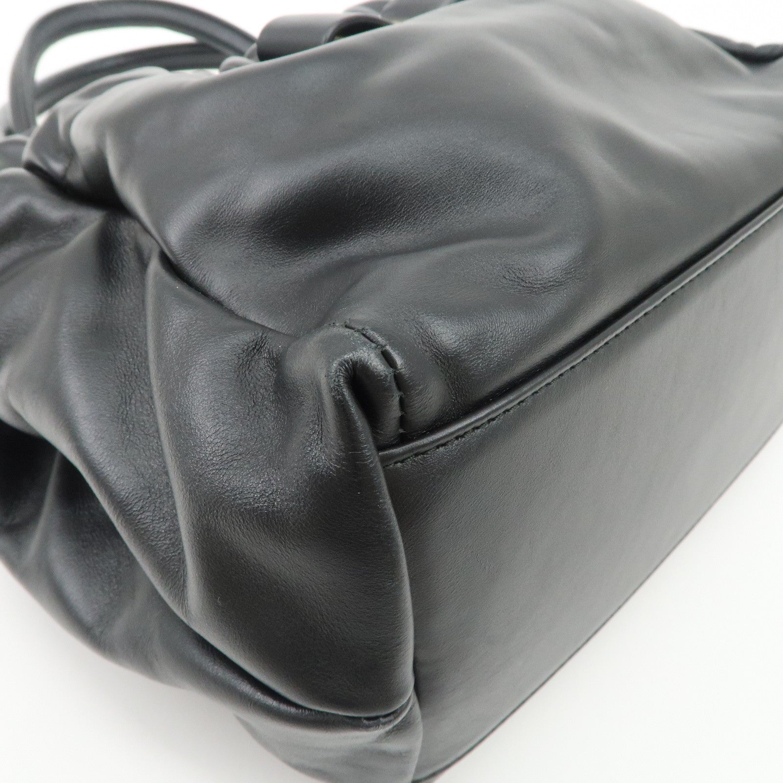 Ferragamo Vara Ribbon Leather 2Way Bag Hand Bag Shoulder Bag Black