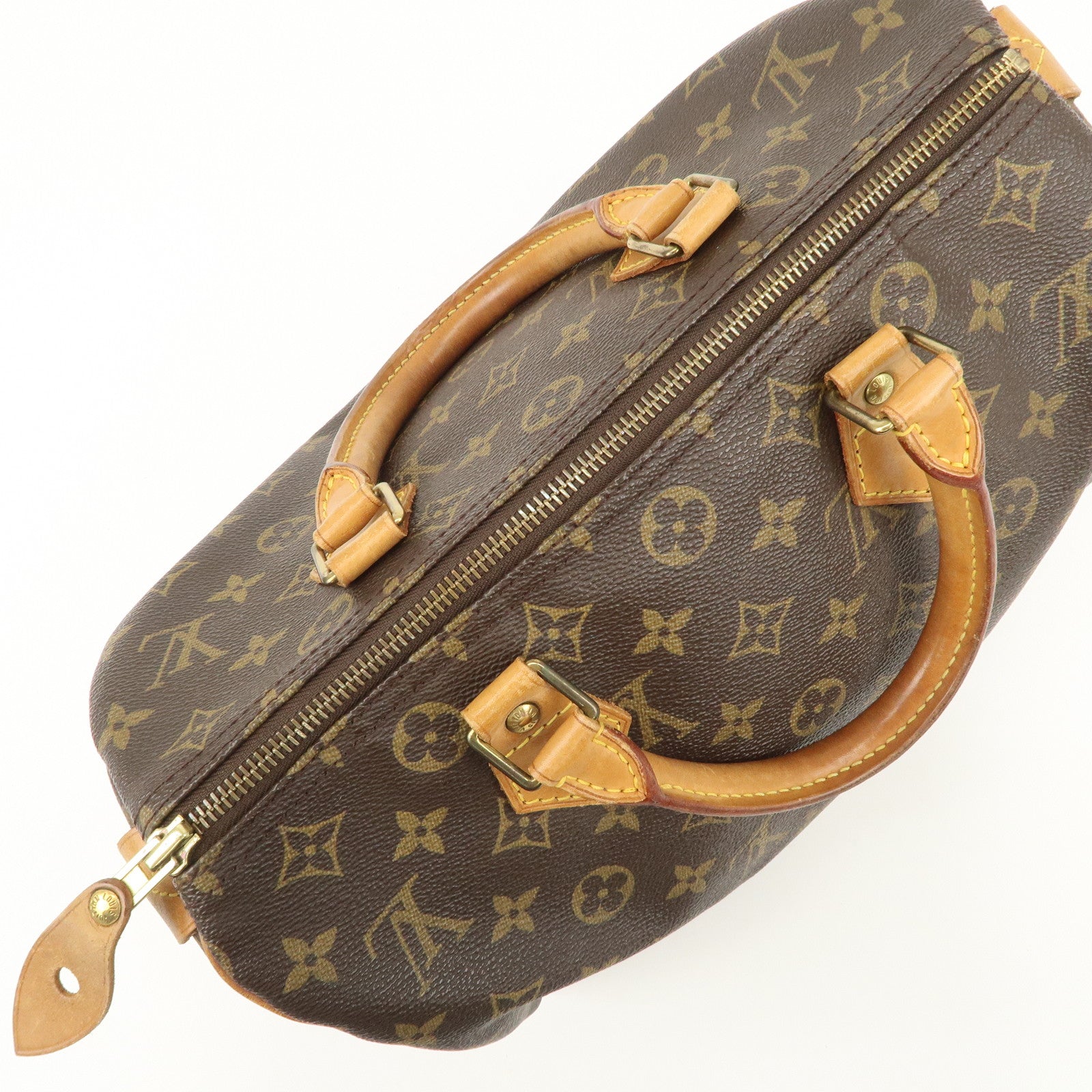 Louis Vuitton Monogram Speedy 30 Boston Bag Brown M41524
