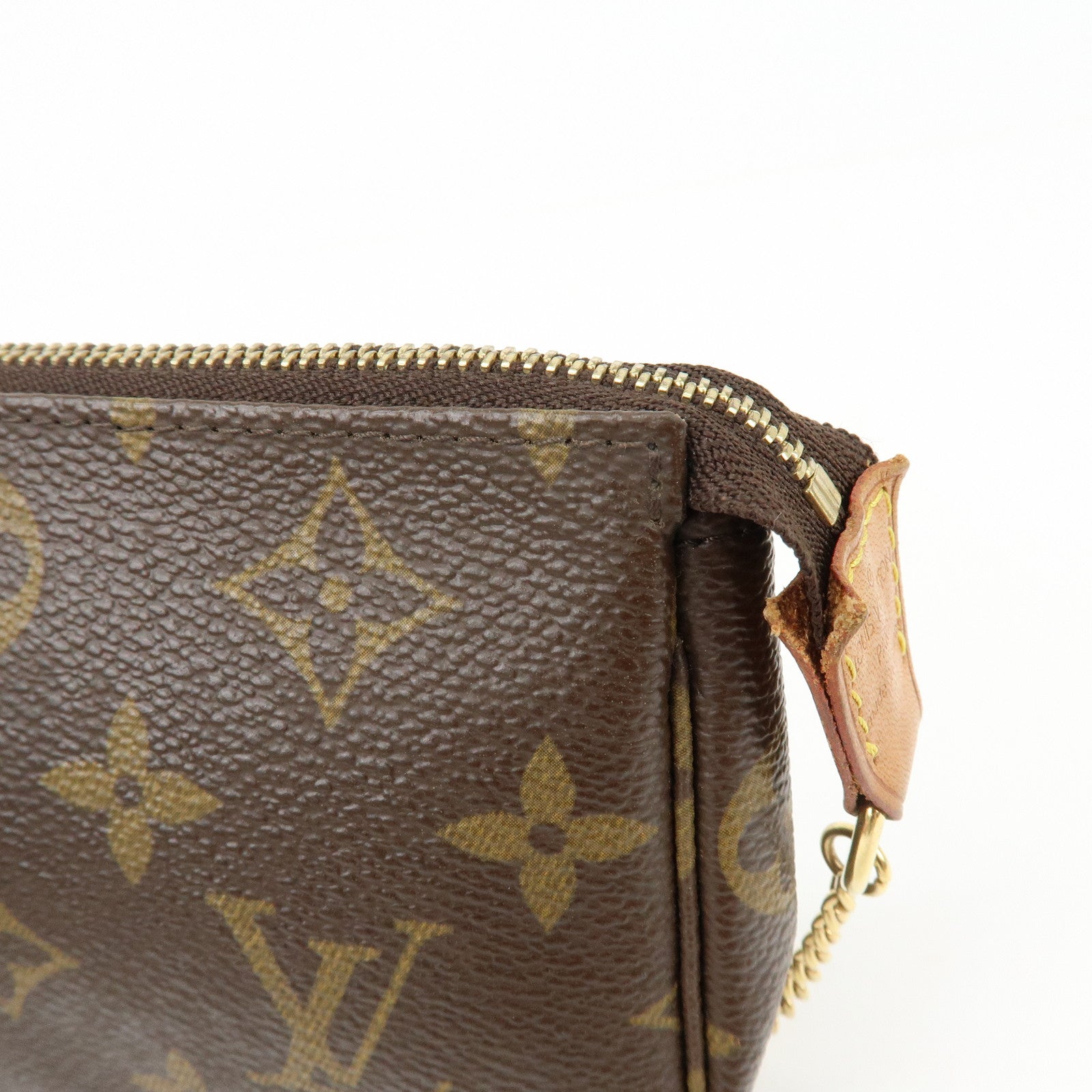 Louis Vuitton Monogram Mini Pochette Accessoires Hand Bag M58009