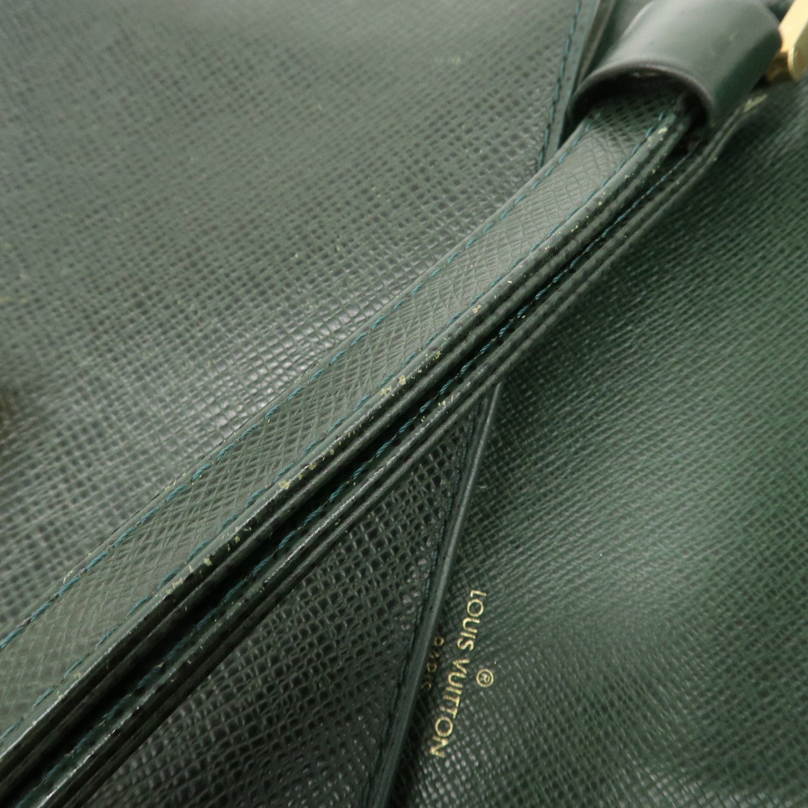 Louis Vuitton Taiga Leather Selenga Clutch Bag Epicea M30784 Used